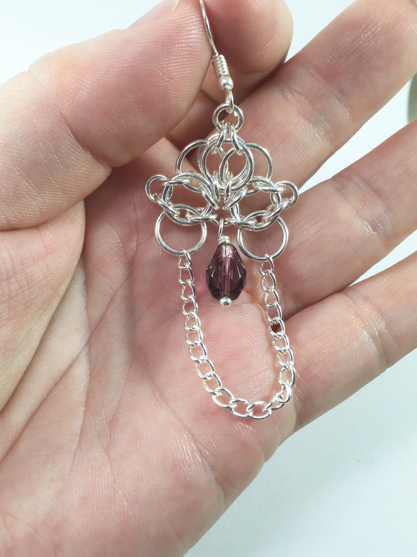 Earrings Chainmaille Enchantress Earrings Jewelz Galore Handmade Beaded Chainmaille Earrings | Jewelz Galore | Jewellery