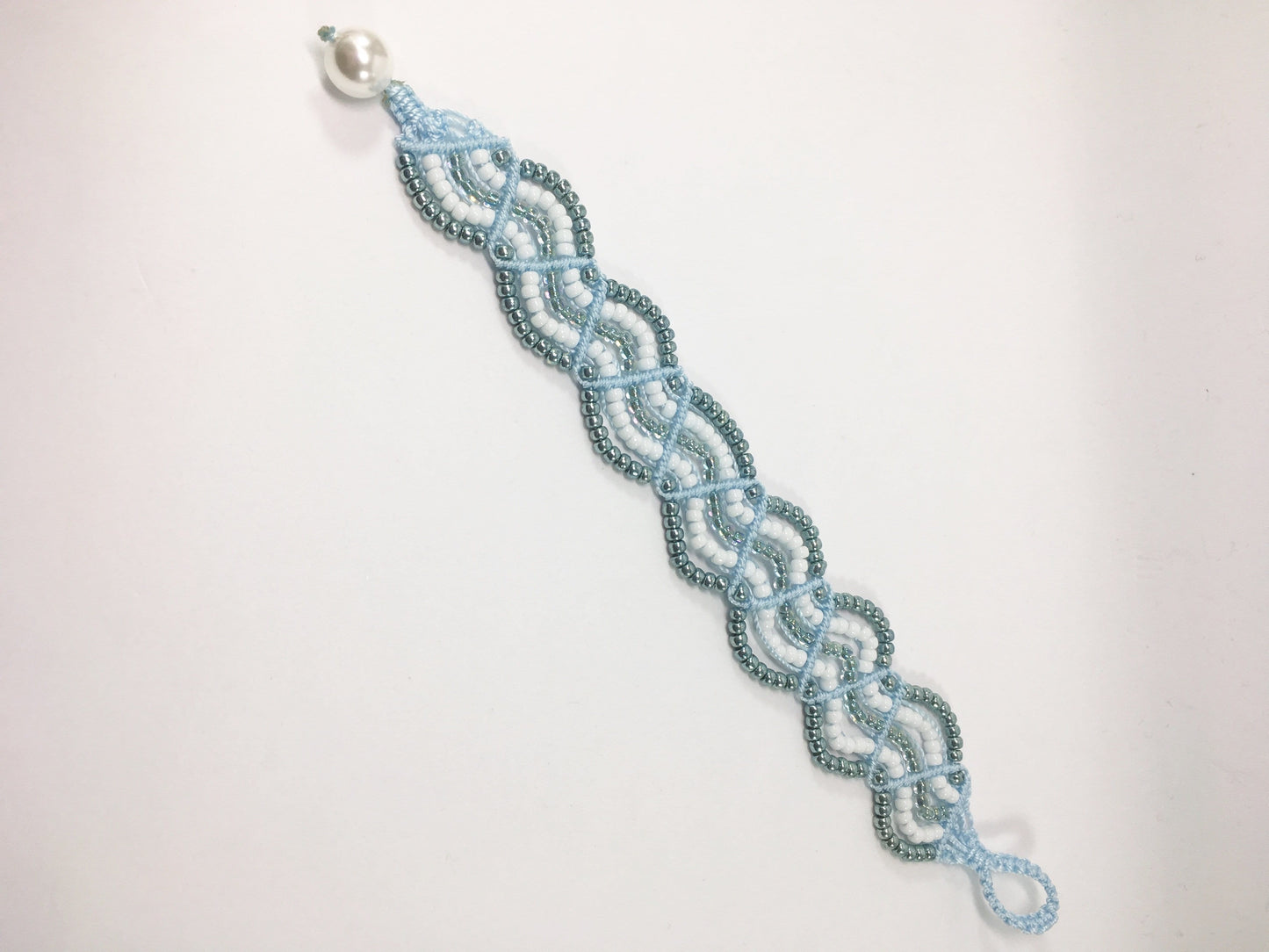 Bracelet Blue Macrame Beaded Cavandoli Bracelet Jewelz Galore Handmade Beaded Macrame Cavandoli Bracelet | Jewelz Galore | Jewellery