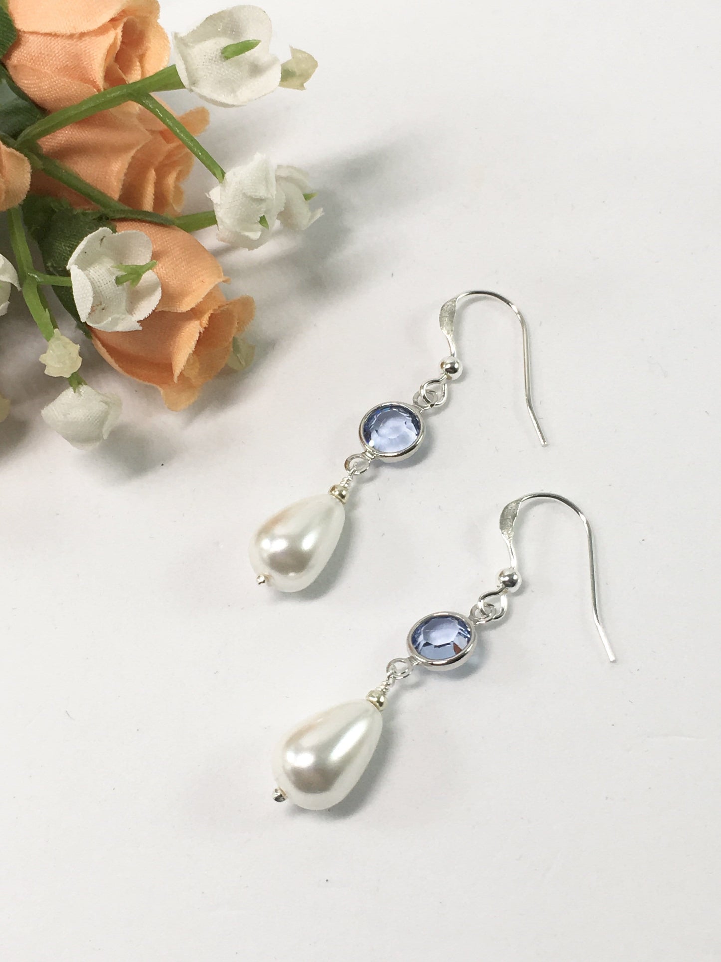 Earrings Sterling Silver Pearl Drop Earrings Jewelz Galore Sterling Silver Bridal Earrings | Jewelz Galore | Jewellery Cambridge