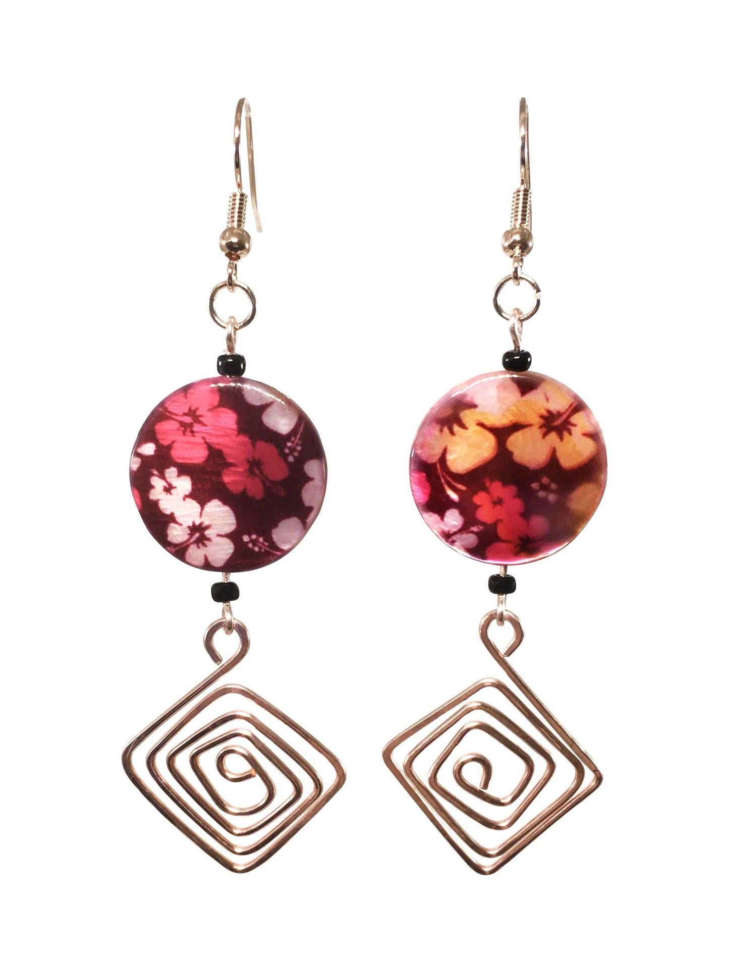 Earrings Floral Shell Earrings Jewelz Galore