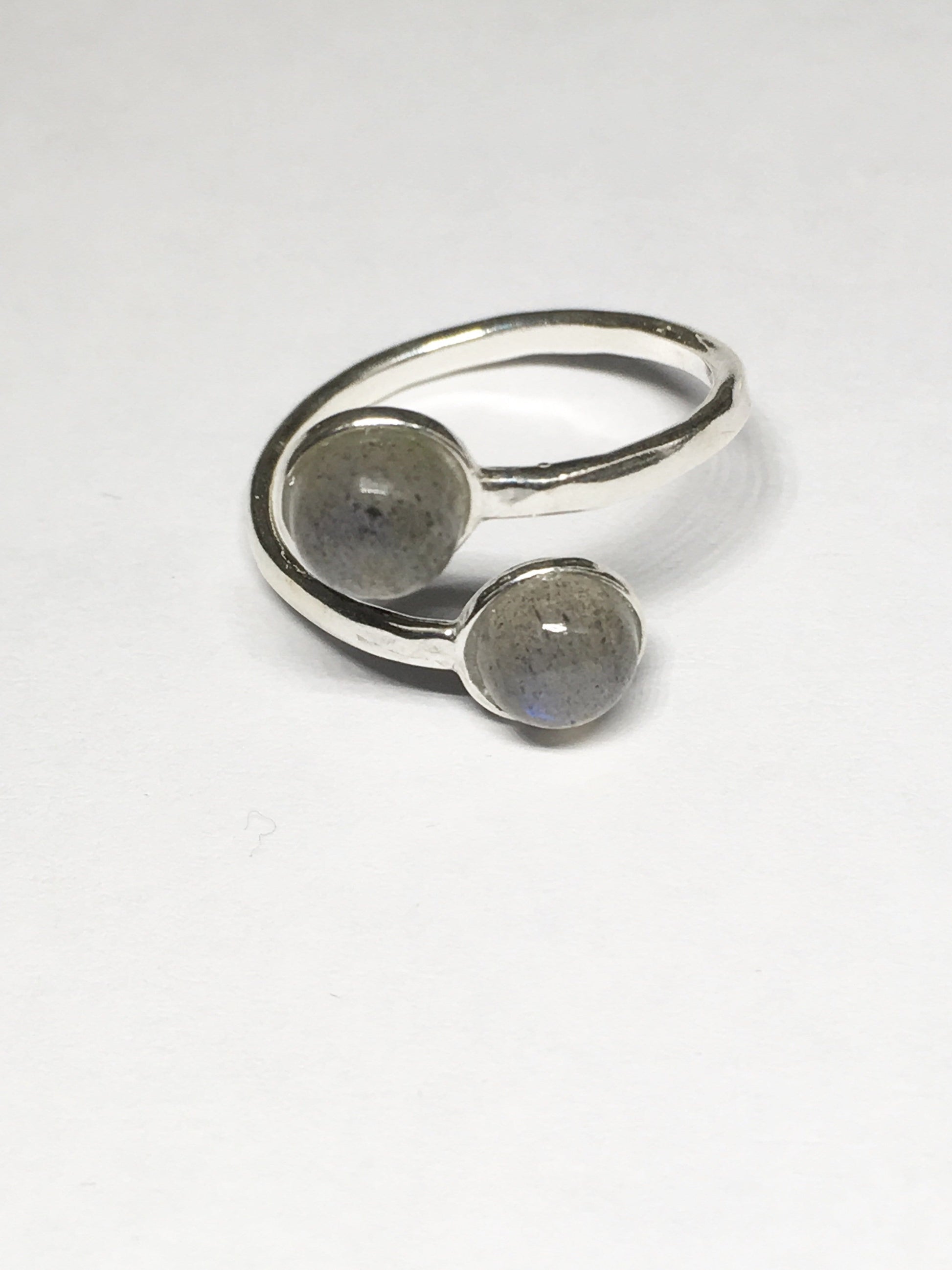 Ring Blue Flash Labradorite Cabochon Ring Jewelz Galore Ladies Labradorite Ring | Jewelz Galore | Handmade Jewellery Online