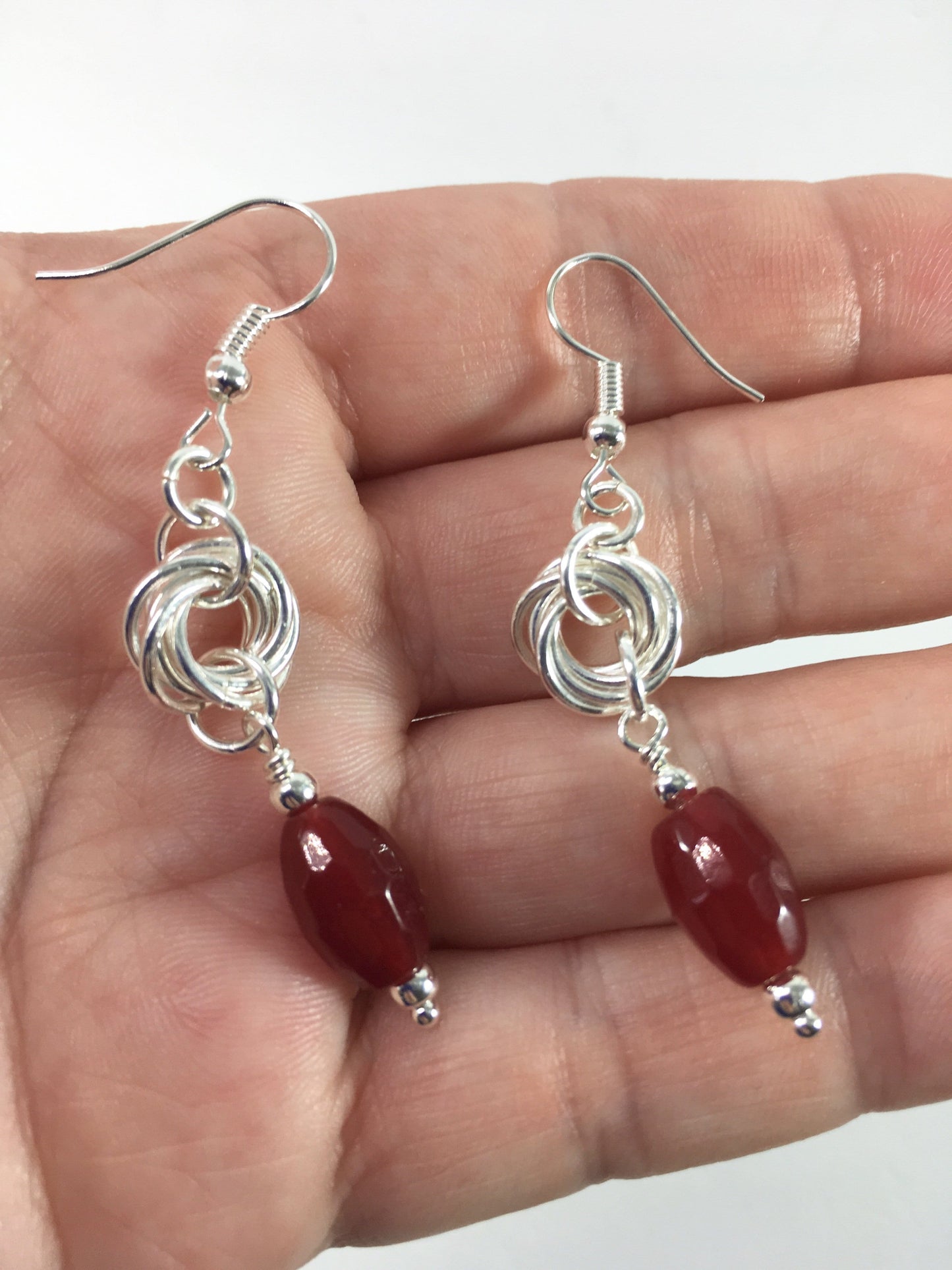 Necklace Red Quartz Möbius Set Jewelz Galore