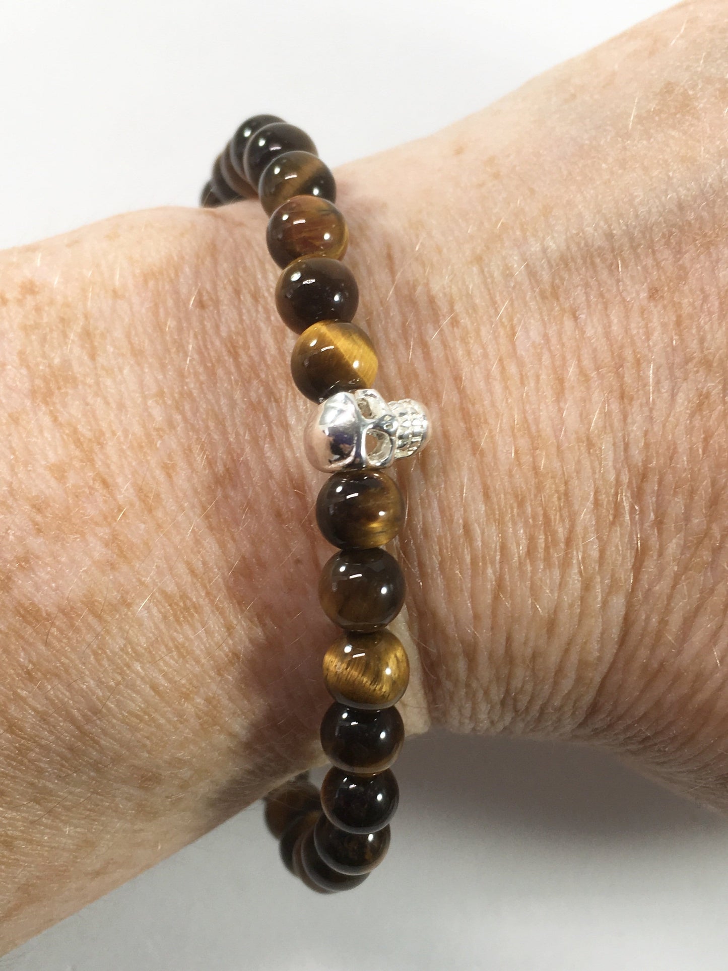 Bracelet Gemstone Skull Stretch Bracelet Jewelz Galore Buy Gemstone Skull Stretch Bracelet | Jewelz Galore | Jewellery Online
