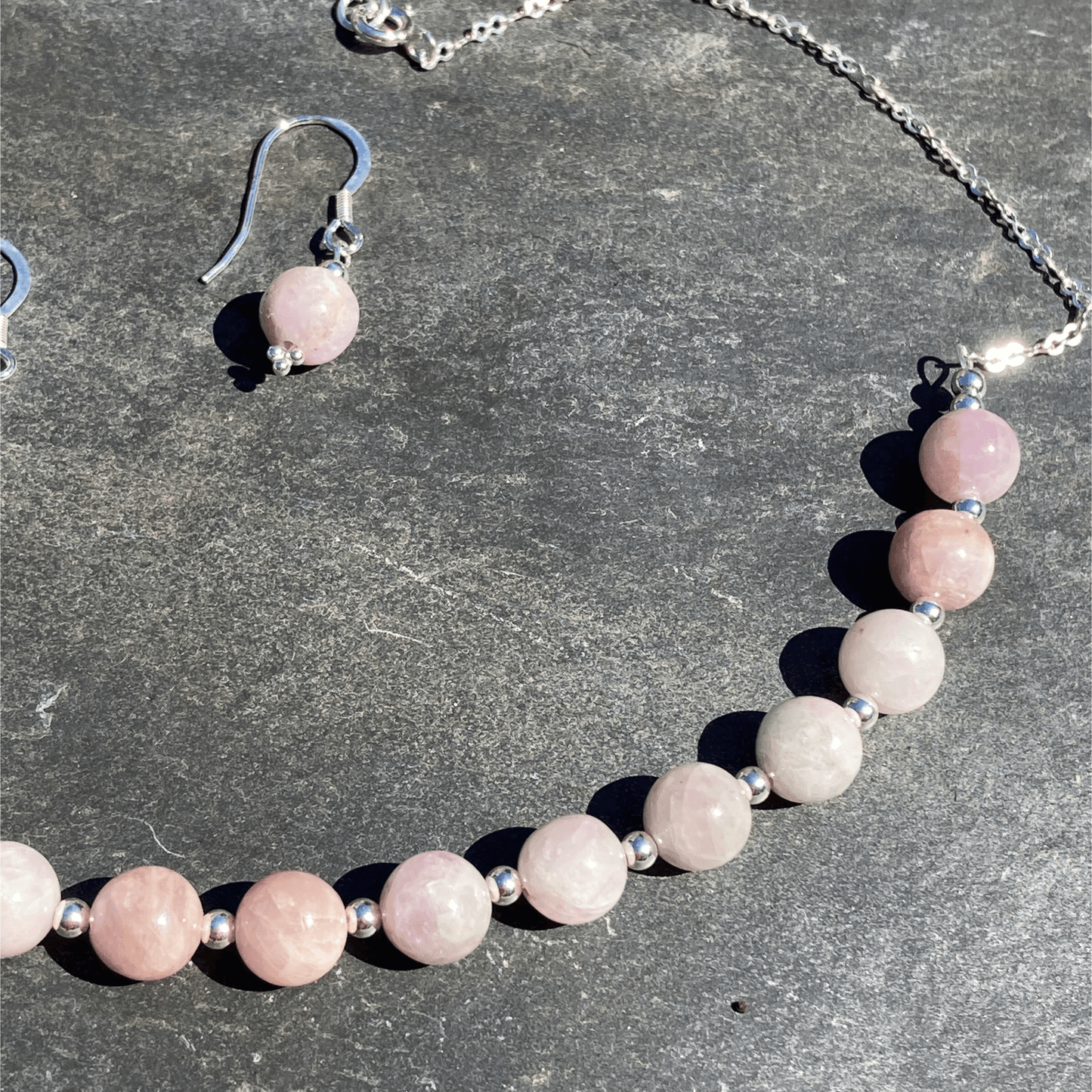 Necklace Kunzite Necklace Set Jewelz Galore Buy Kunzite Necklace Set Online | Jewelz Galore | Artisan Jewellery