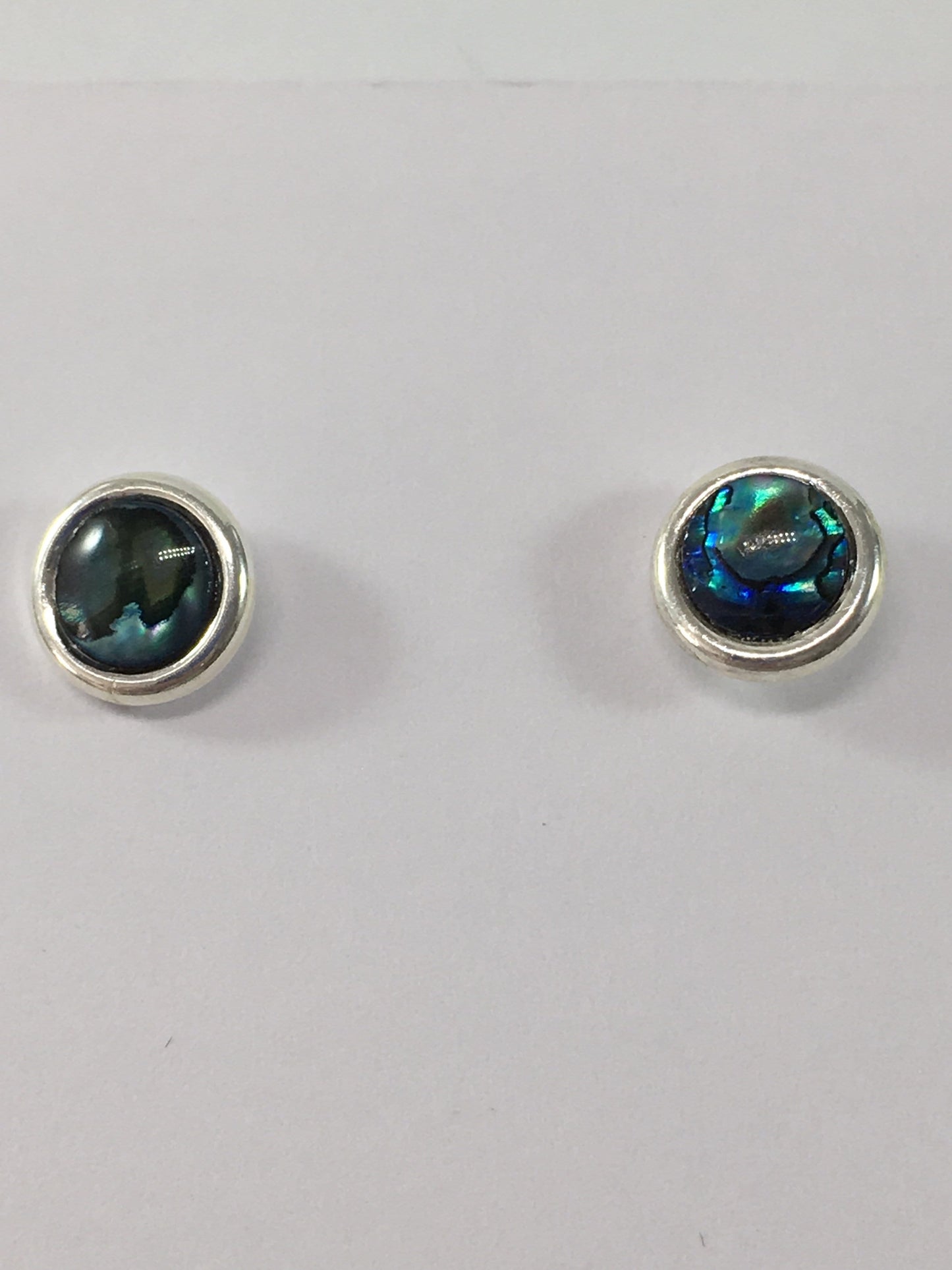 Earrings Paua Shell Gemstone Stud Earrings Jewelz Galore