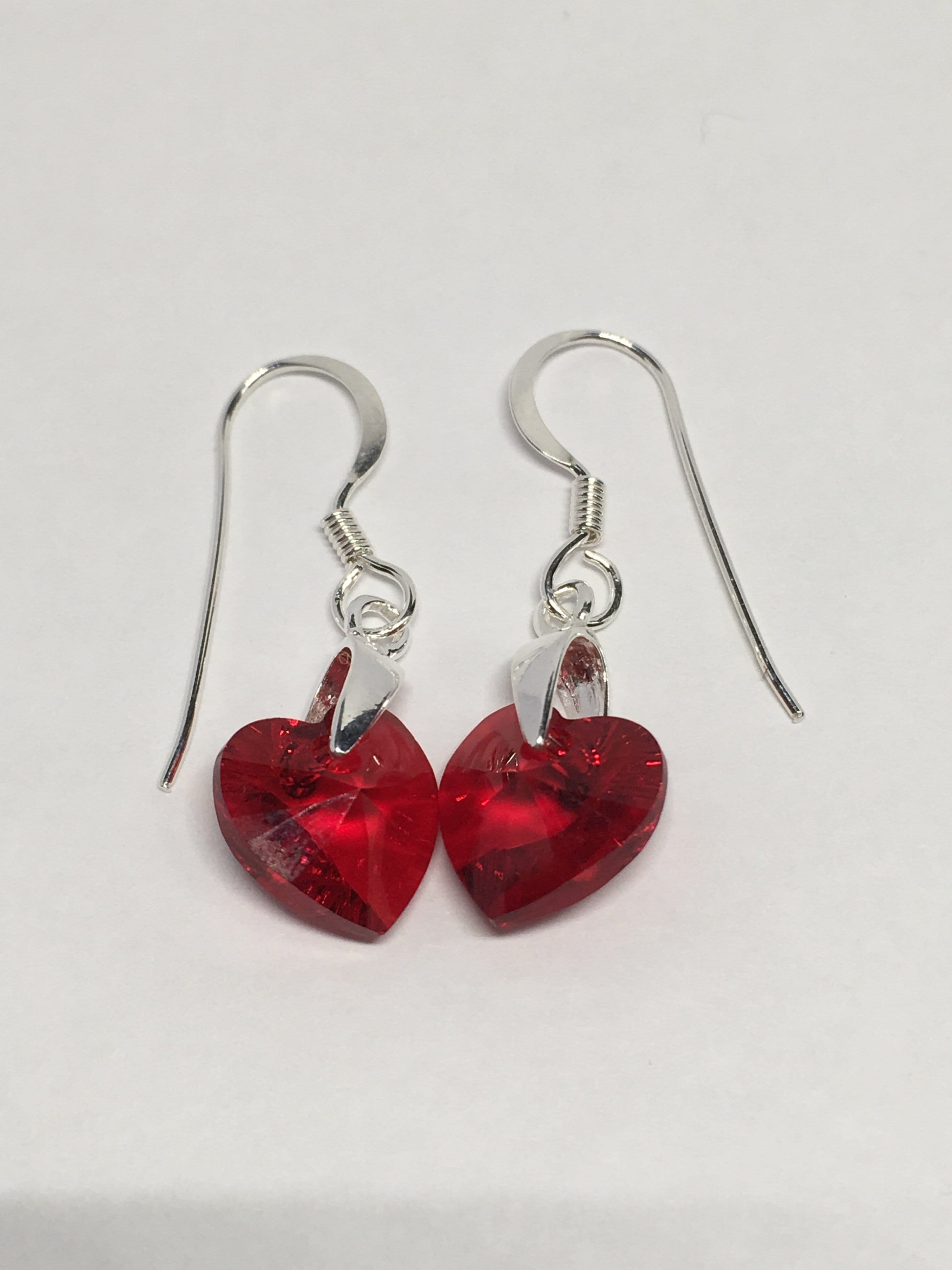 Earrings Sterling Silver Crystal Heart Earrings Jewelz Galore Sterling Silver Crystal Heart Earrings | Jewelz Galore | Jewellery