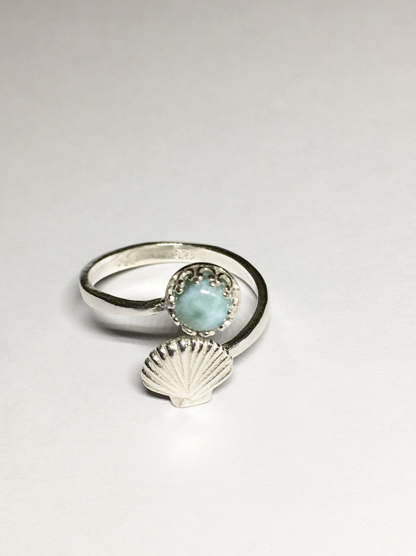 Ring Larimar Shell Ring Jewelz Galore Larimar Shell Ring | Jewelz Galore | Ladies Jewellery Online
