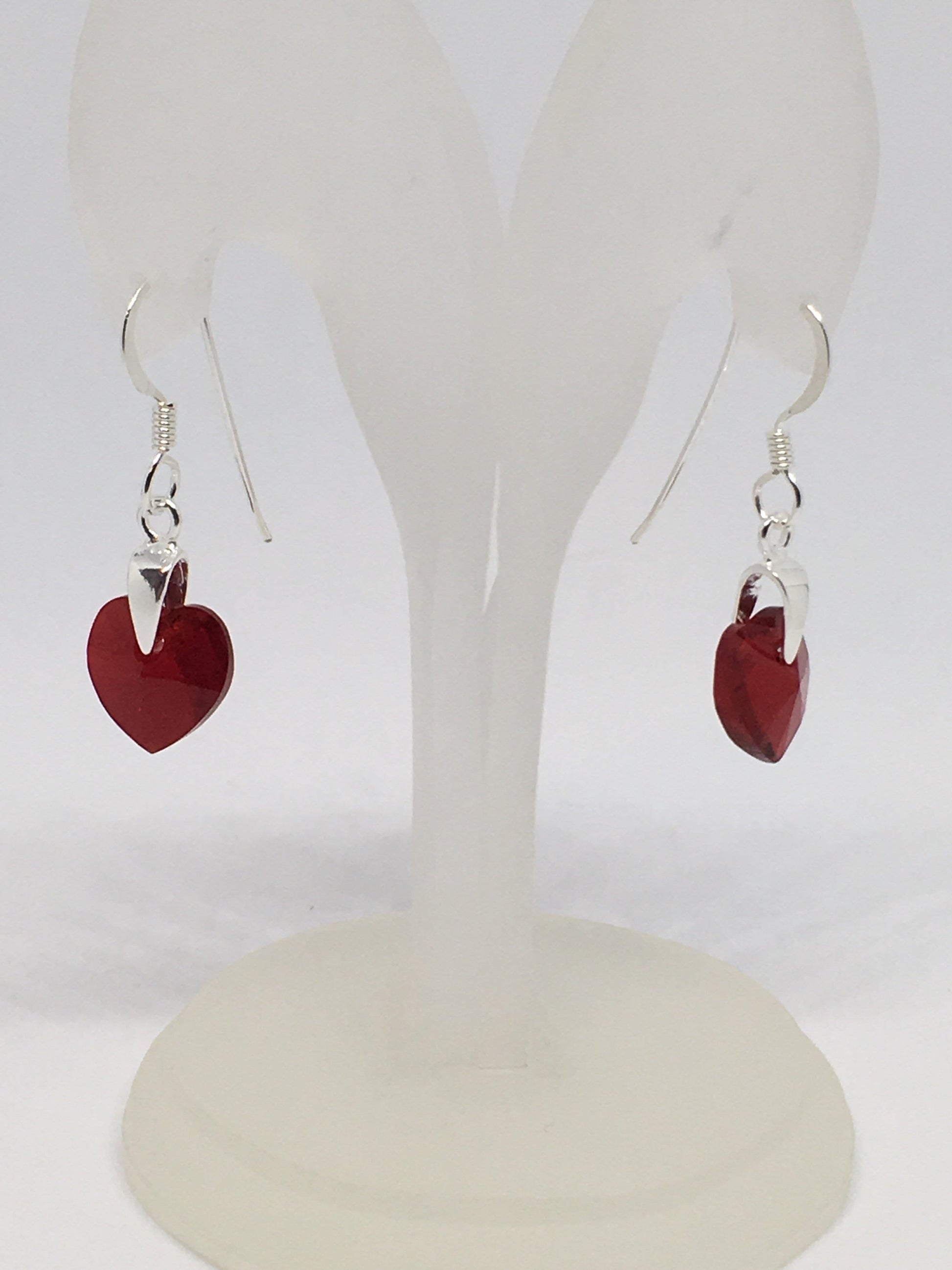 Earrings Sterling Silver Crystal Heart Earrings Jewelz Galore Sterling Silver Crystal Heart Earrings | Jewelz Galore | Jewellery