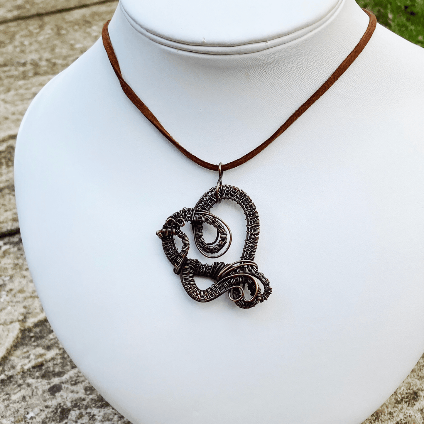 Pendant Copper Wire Wrapped Heart Pendant Jewelz Galore Copper Wire Wrapped Heart Pendant | Jewelz Galore | Jewellery Online