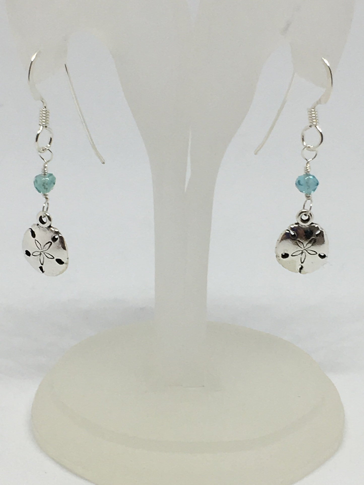 Earrings Sterling Silver And Apatite Sand Dollar Earrings Jewelz Galore Sand Dollar Earrings | Jewelz Galore | Jewellery