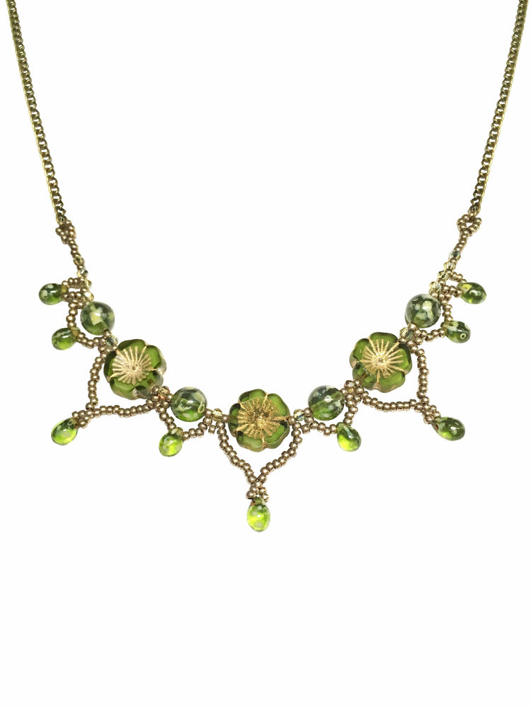 Beaded Floral Necklace