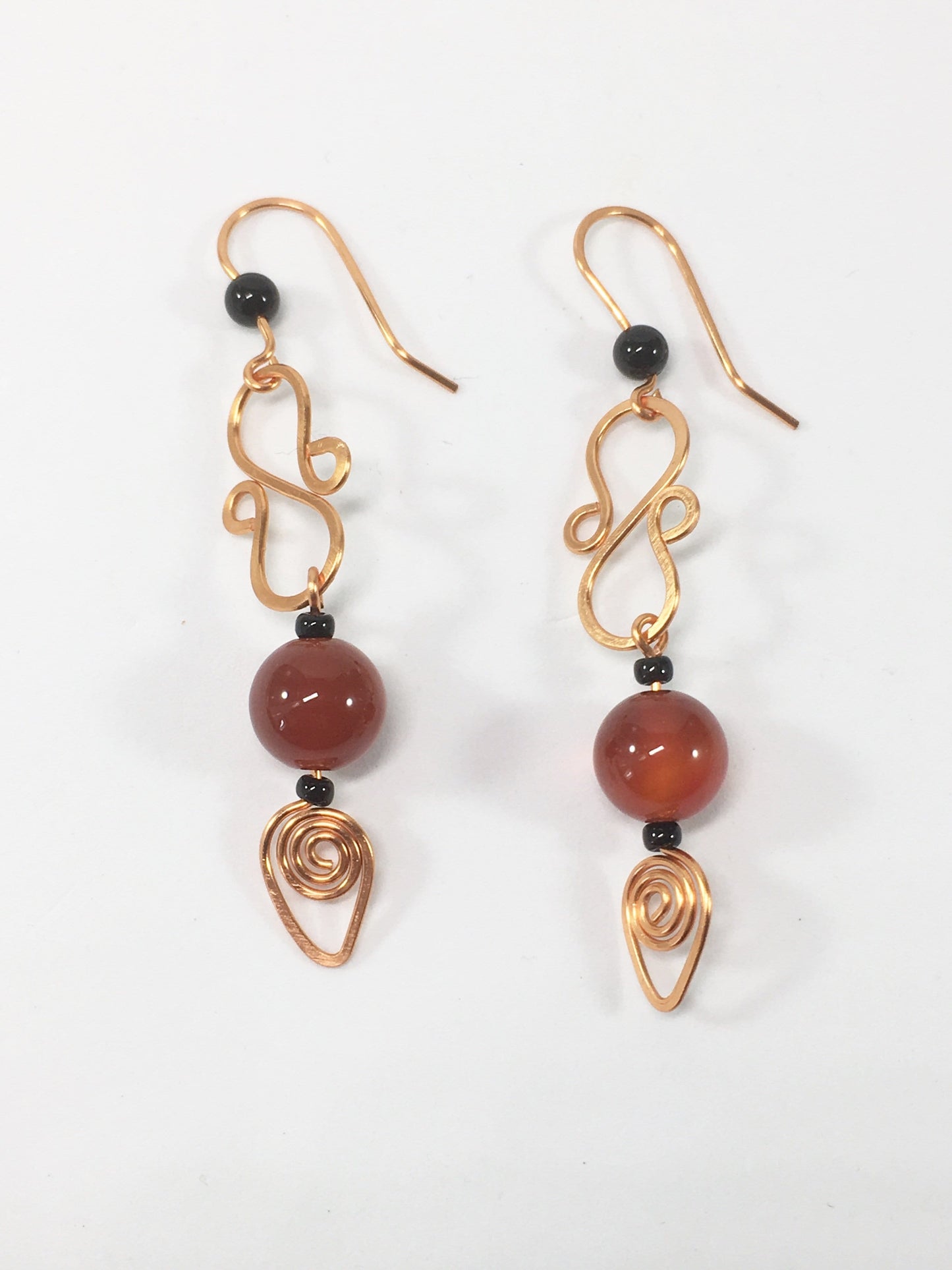Earrings Orange Figure Of Eight Earrings Jewelz Galore Agate Earrings | Jewelz Galore | Cambridge