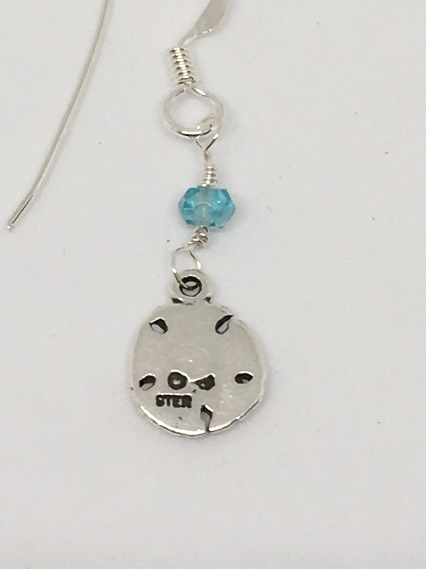Earrings Sterling Silver And Apatite Sand Dollar Earrings Jewelz Galore Sand Dollar Earrings | Jewelz Galore | Jewellery
