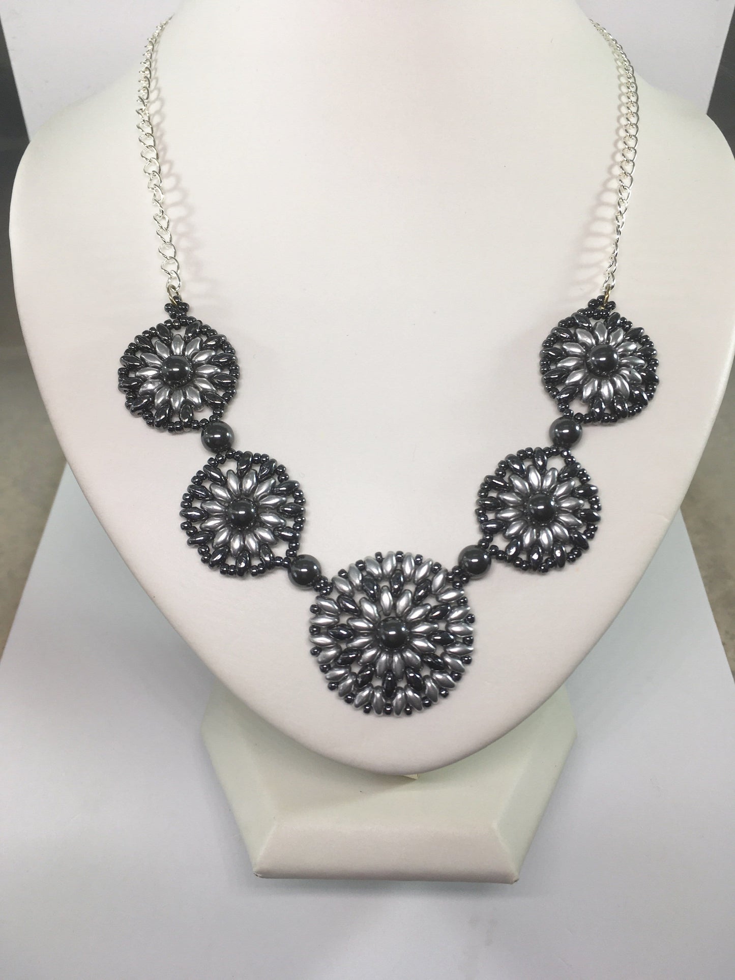 Necklace Hematite Disc Necklace Jewelz Galore