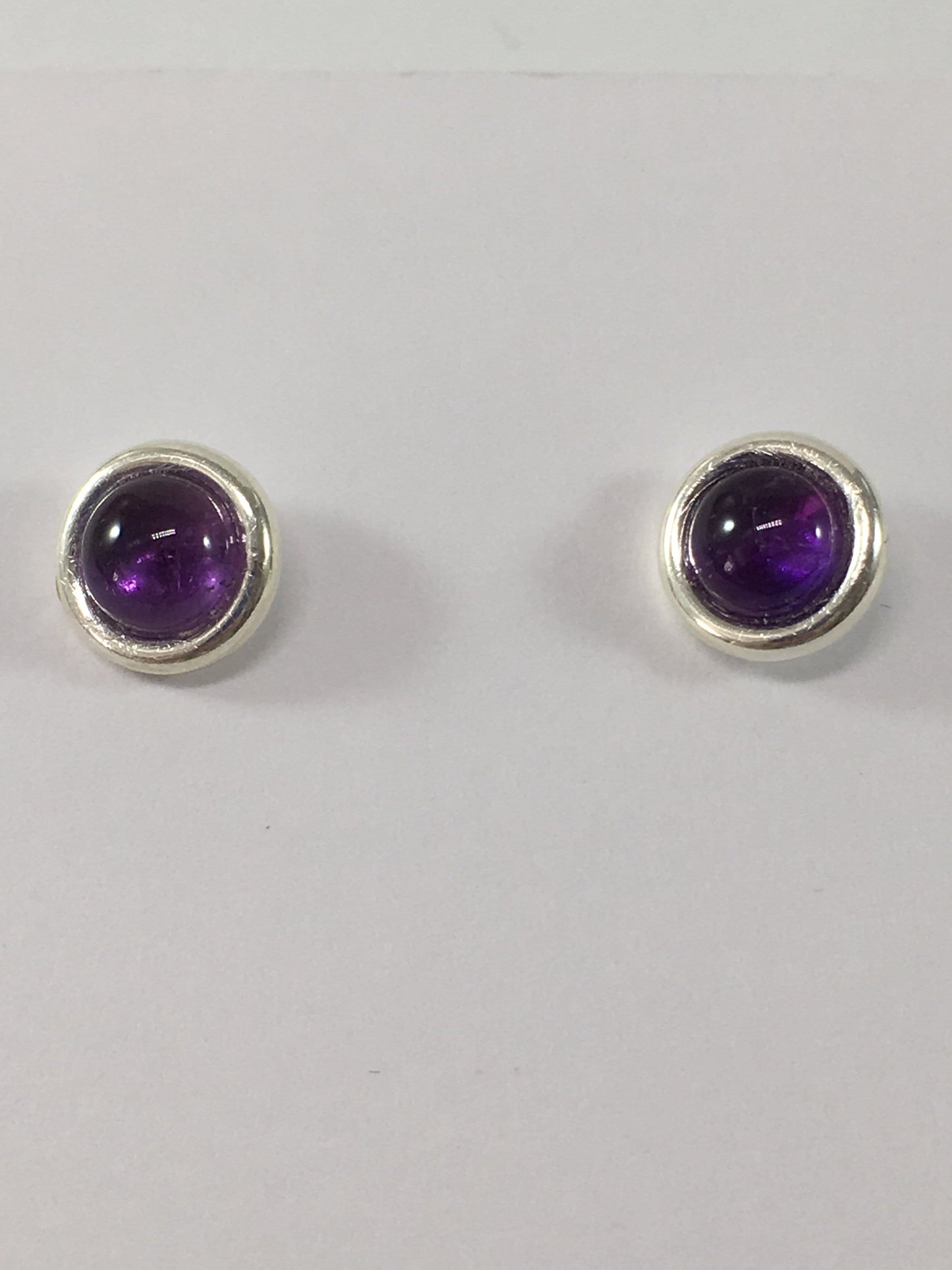 Earrings Amethyst Gemstone Stud Earrings Jewelz Galore