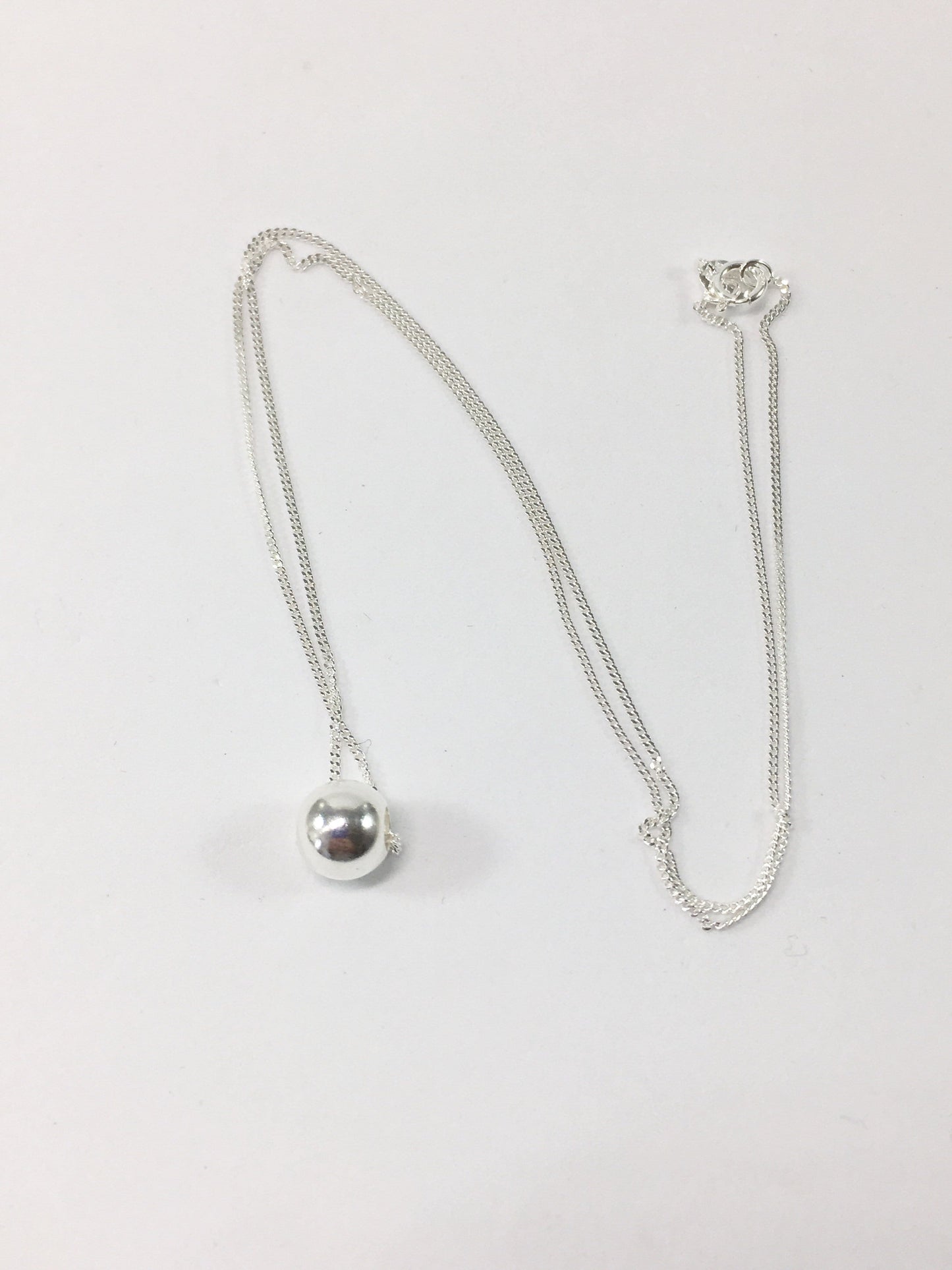 Necklace Sterling Silver Ball Charm Necklace Jewelz Galore