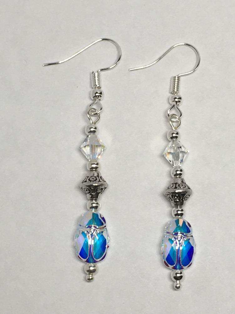 Swarovski Scarab Earrings