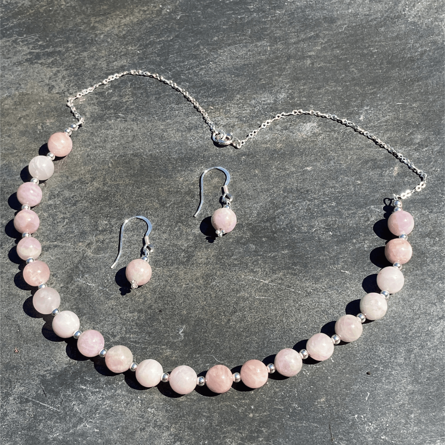Necklace Kunzite Necklace Set Jewelz Galore Buy Kunzite Necklace Set Online | Jewelz Galore | Artisan Jewellery