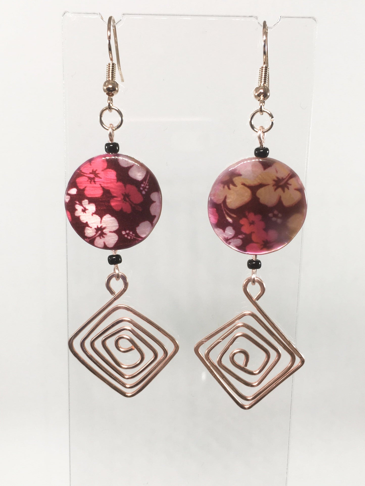 Earrings Floral Shell Earrings Jewelz Galore