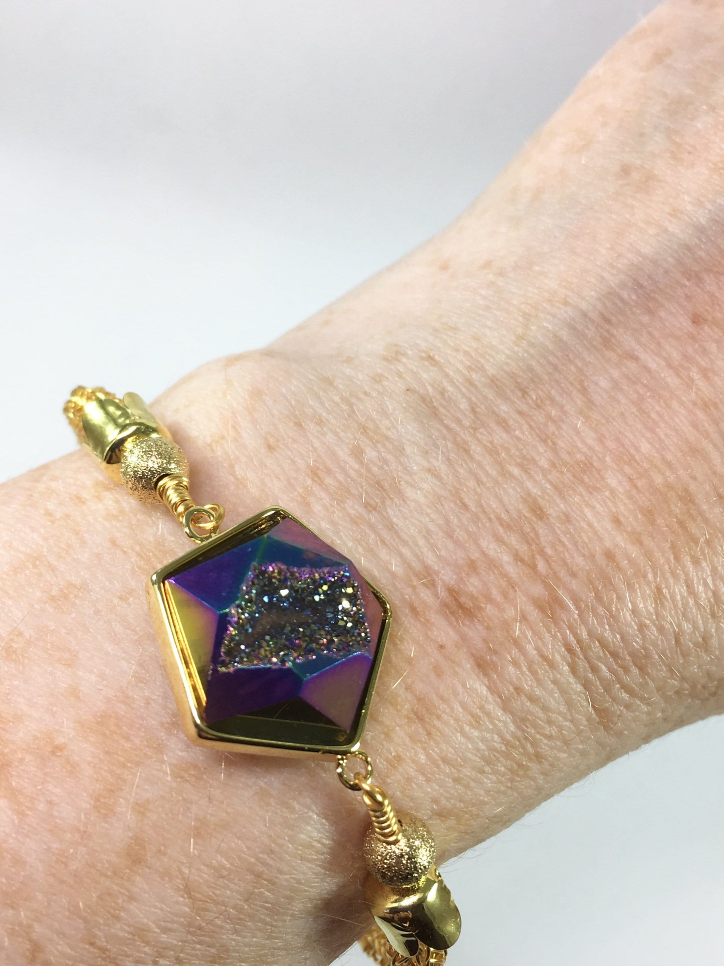 Bracelet Rainbow Druzy Agate Bracelet Jewelz Galore Druzy Agate Bracelet | Jewelz Galore | Jewellery