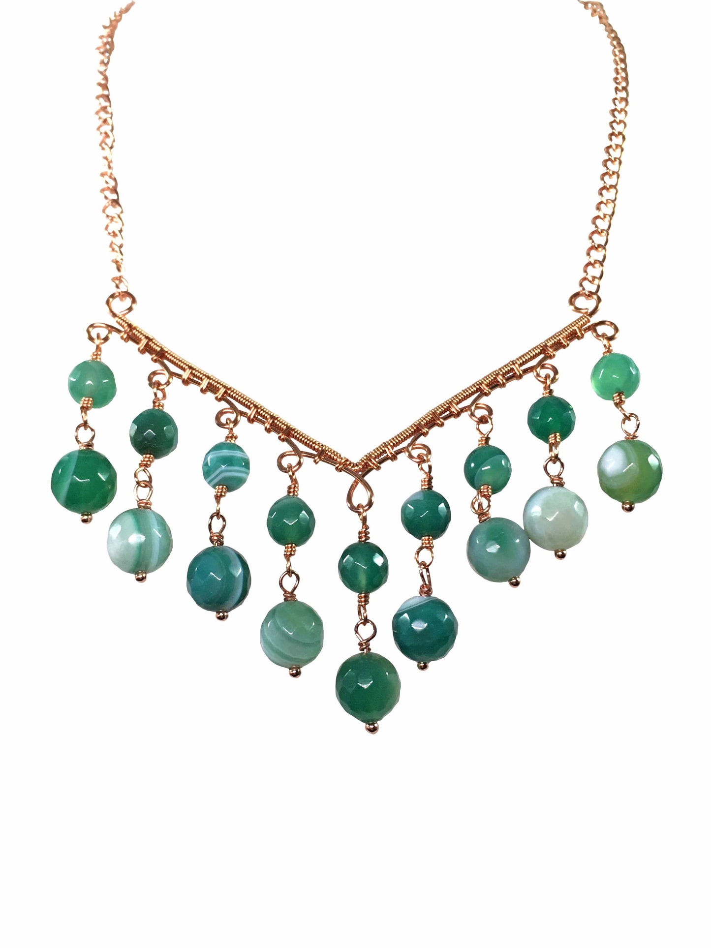 Necklace Agate Chandelier Necklace Jewelz Galore Agate Chandelier Gemstone Necklace | Jewelz Galore | Jewellery