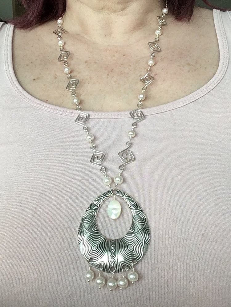 Pearl Squared Necklace