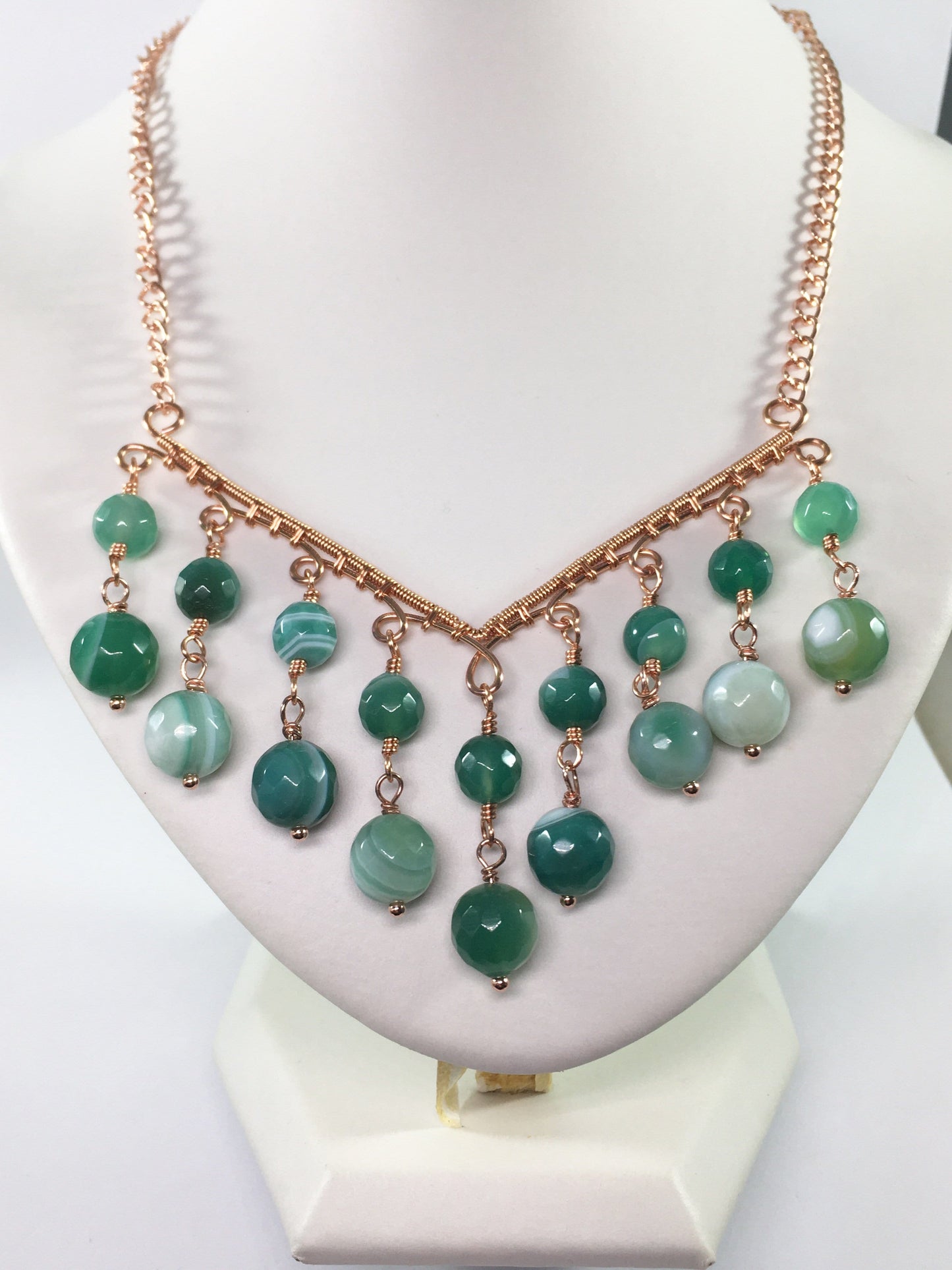 Necklace Agate Chandelier Necklace Jewelz Galore Agate Chandelier Gemstone Necklace | Jewelz Galore | Jewellery