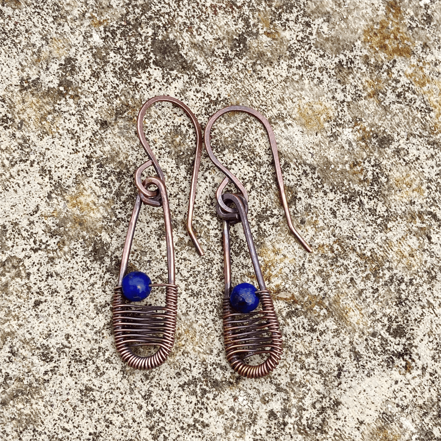 Earrings Copper Corset Weave Gemstone Earrings Jewelz Galore Buy Copper Corset Weave Gemstone Earrings | Jewelz Galore | Jewellery