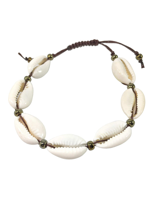 Bracelet Cowrie Shell Bracelet Jewelz Galore Adjustable Cowrie Shell Bracelet | Jewelz Galore | Handmade Jewellery