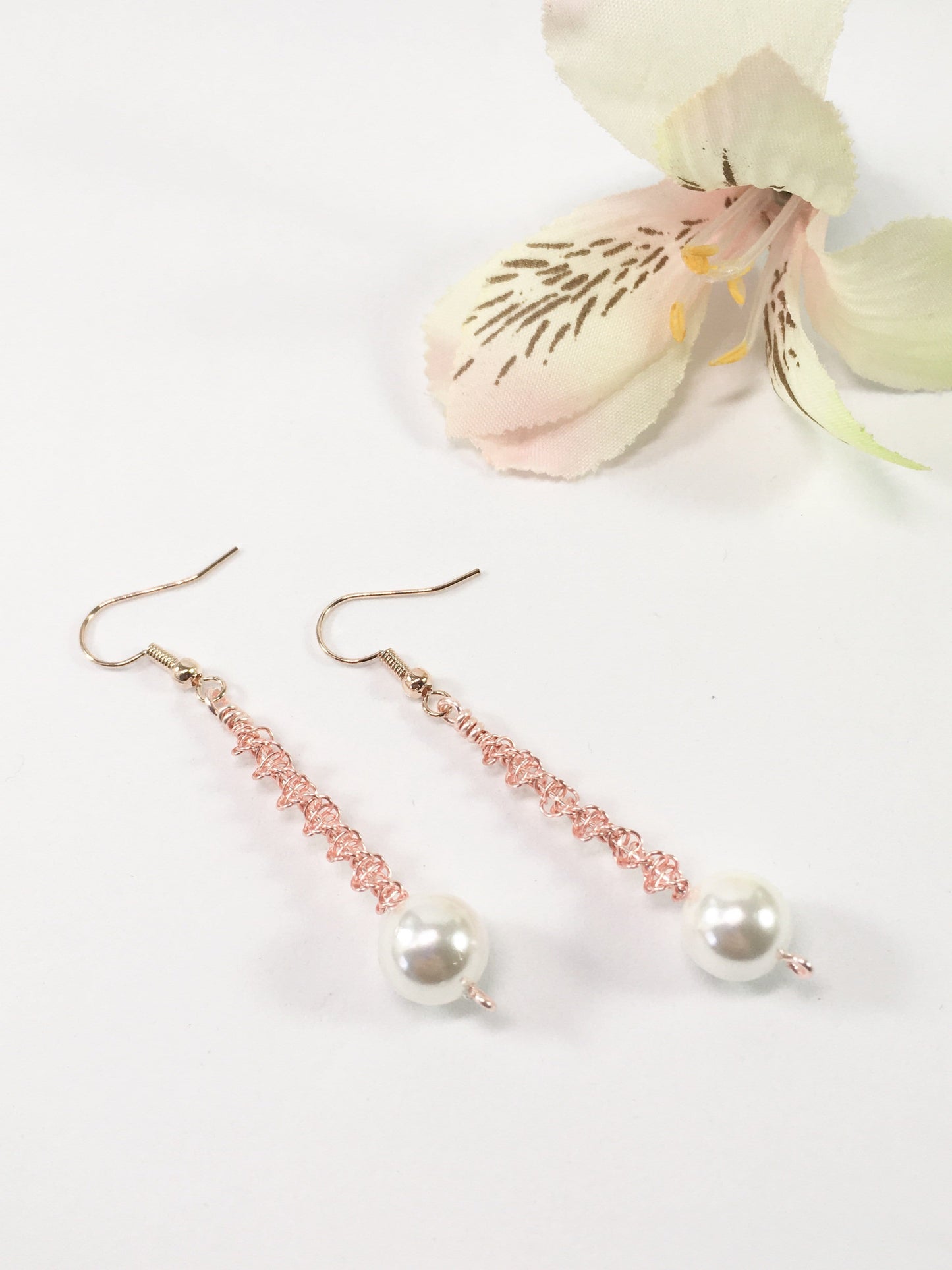 Earrings Shell Pearl Spiral Earrings Jewelz Galore