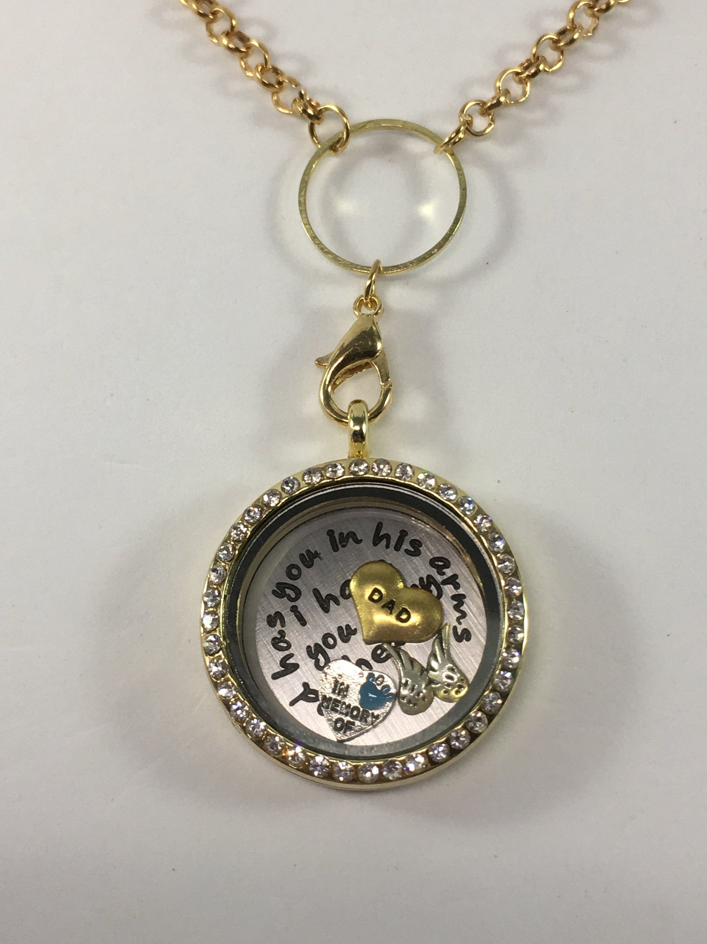Necklace Dad Memorial Locket Necklace Jewelz Galore Dad Memorial Locket Necklace | Jewelz Galore
