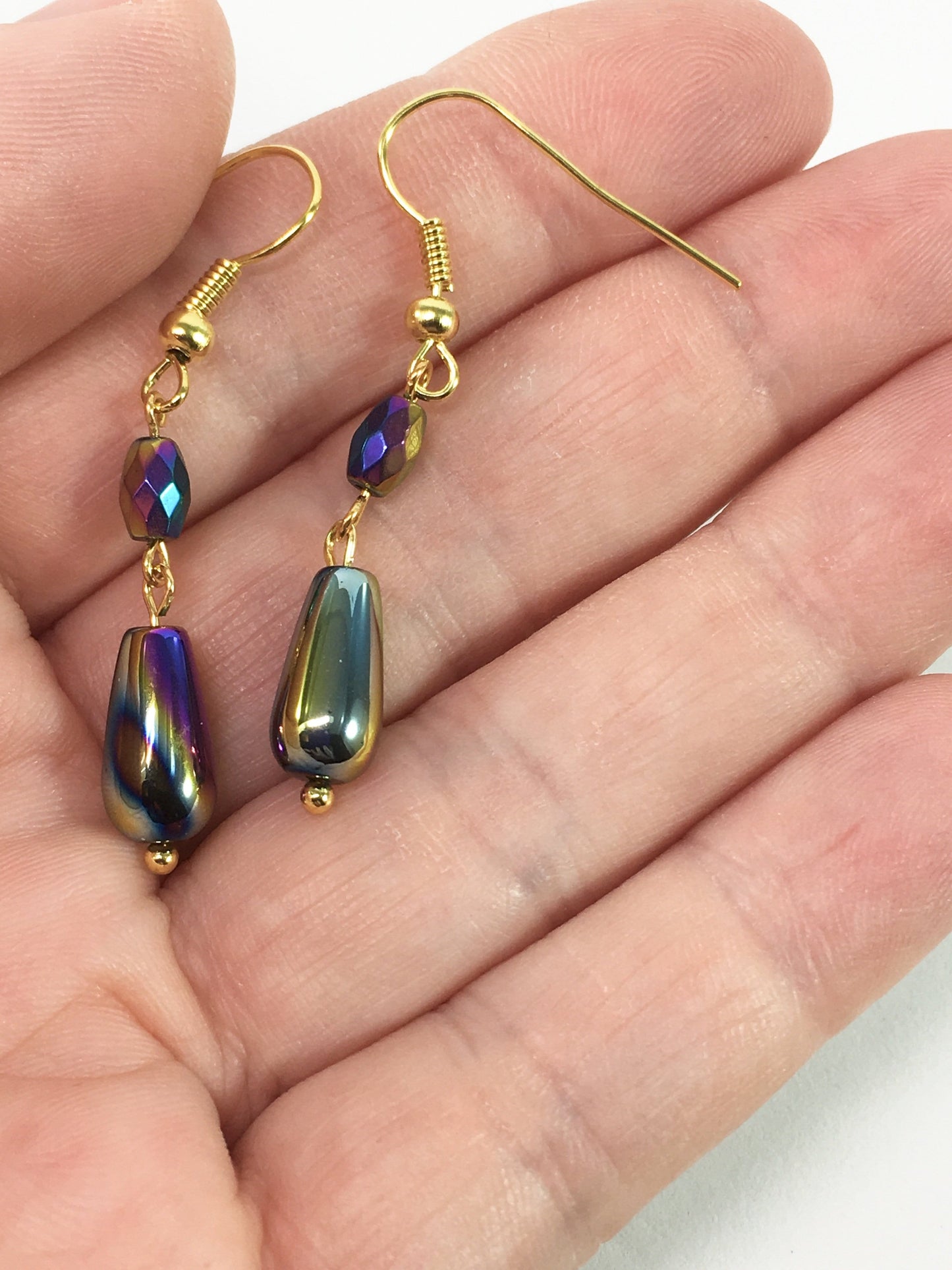 Earrings Rainbow Hematite Drop Earrings Jewelz Galore Rainbow Hematite Earrings | Jewelz Galore | Jewellery