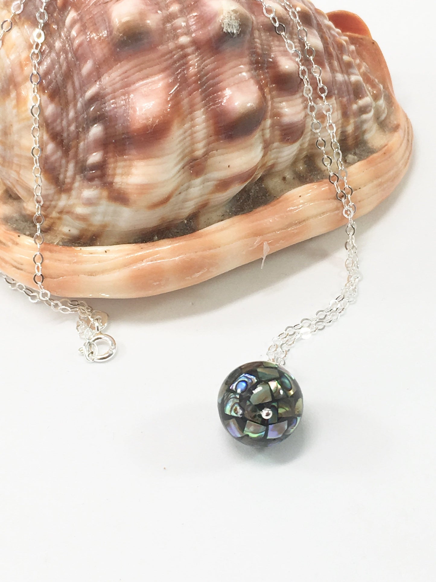 Necklace Abalone Ball Necklace Jewelz Galore Abalone Gemstone Necklace | Jewelz Galore | Jewellery In Cambridge