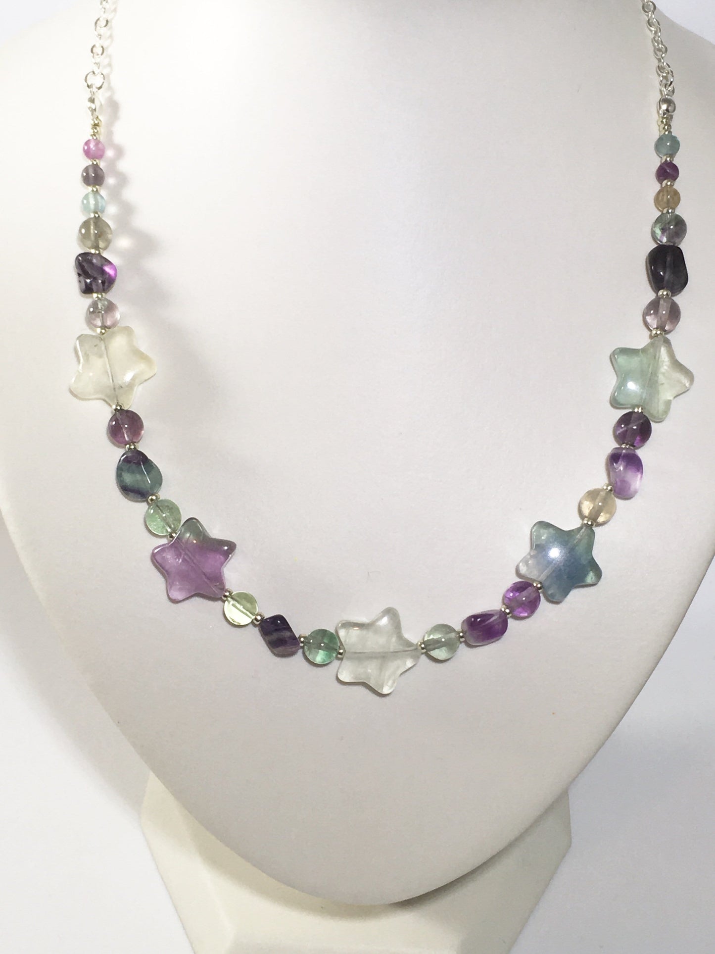 Necklace Fluorite Star Necklace Jewelz Galore