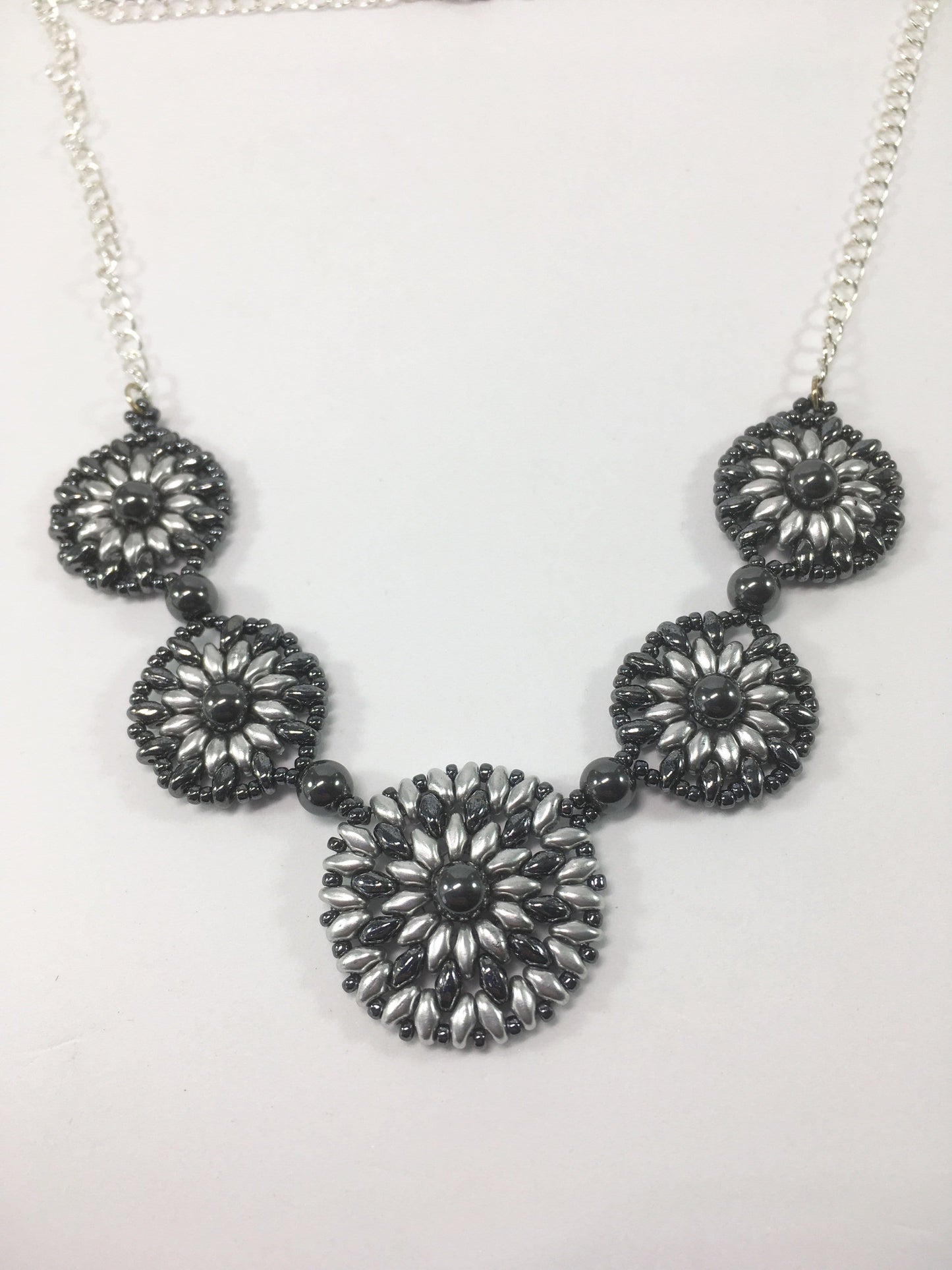 Necklace Hematite Disc Necklace Jewelz Galore