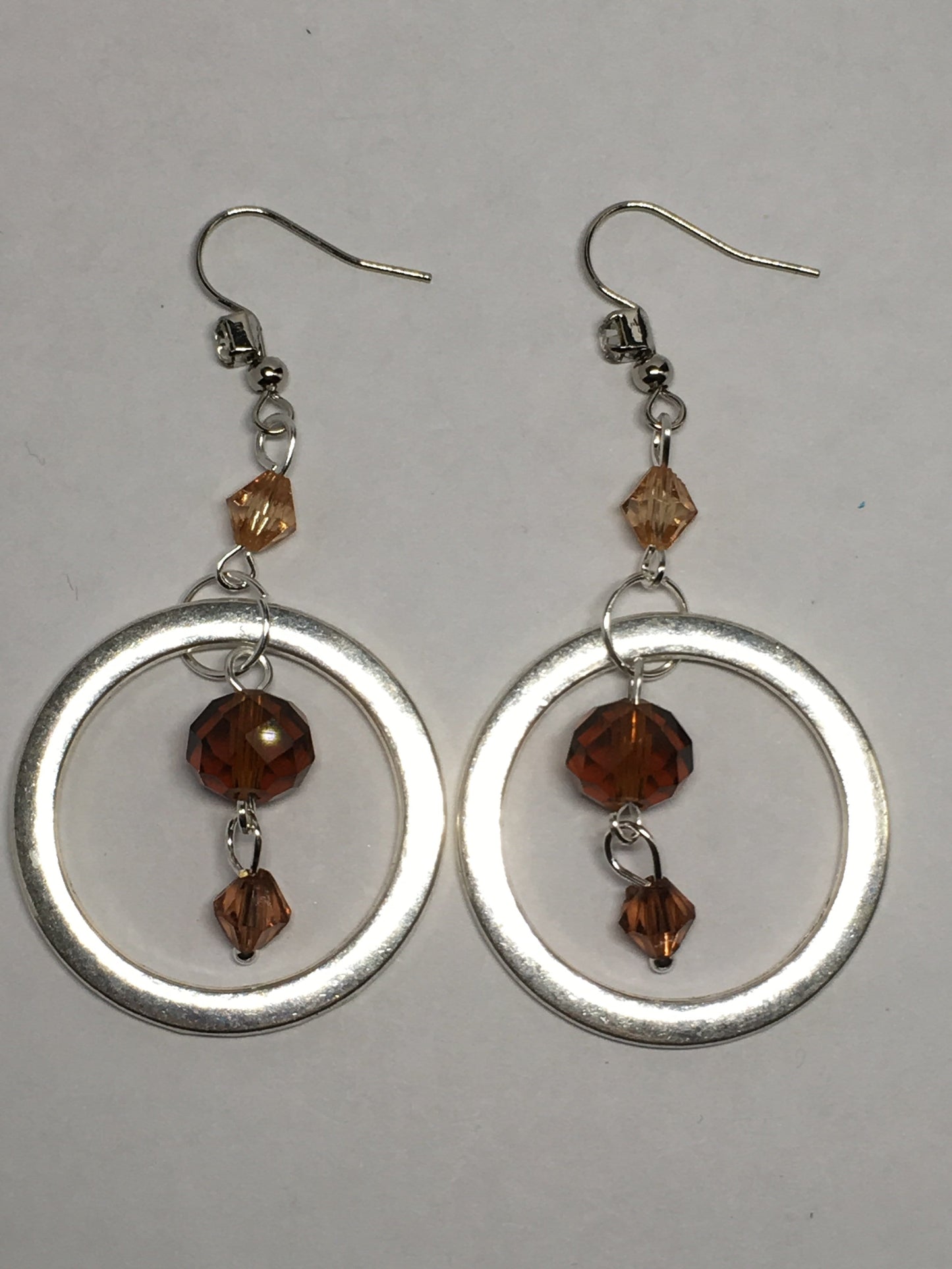 Earrings Brown Beaded Dangle Earrings Jewelz Galore Brown Glass Beaded Earrings | Jewelz Galore | Handmade Jewellery