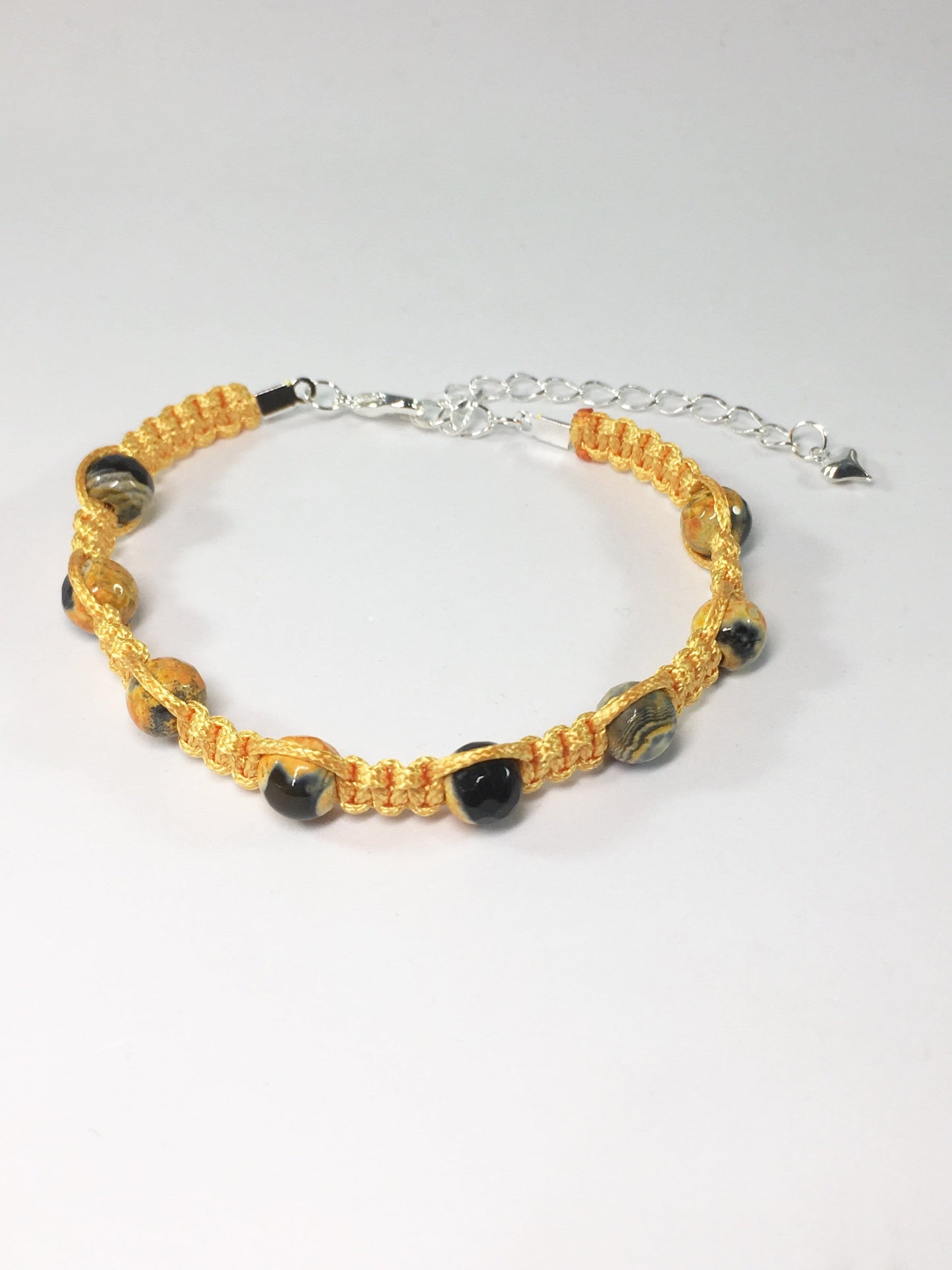 Bracelet Yellow Agate Macrame Bracelet Jewelz Galore Agate Macrame Bracelet | Jewelz Galore | Handmade Jewellery Online