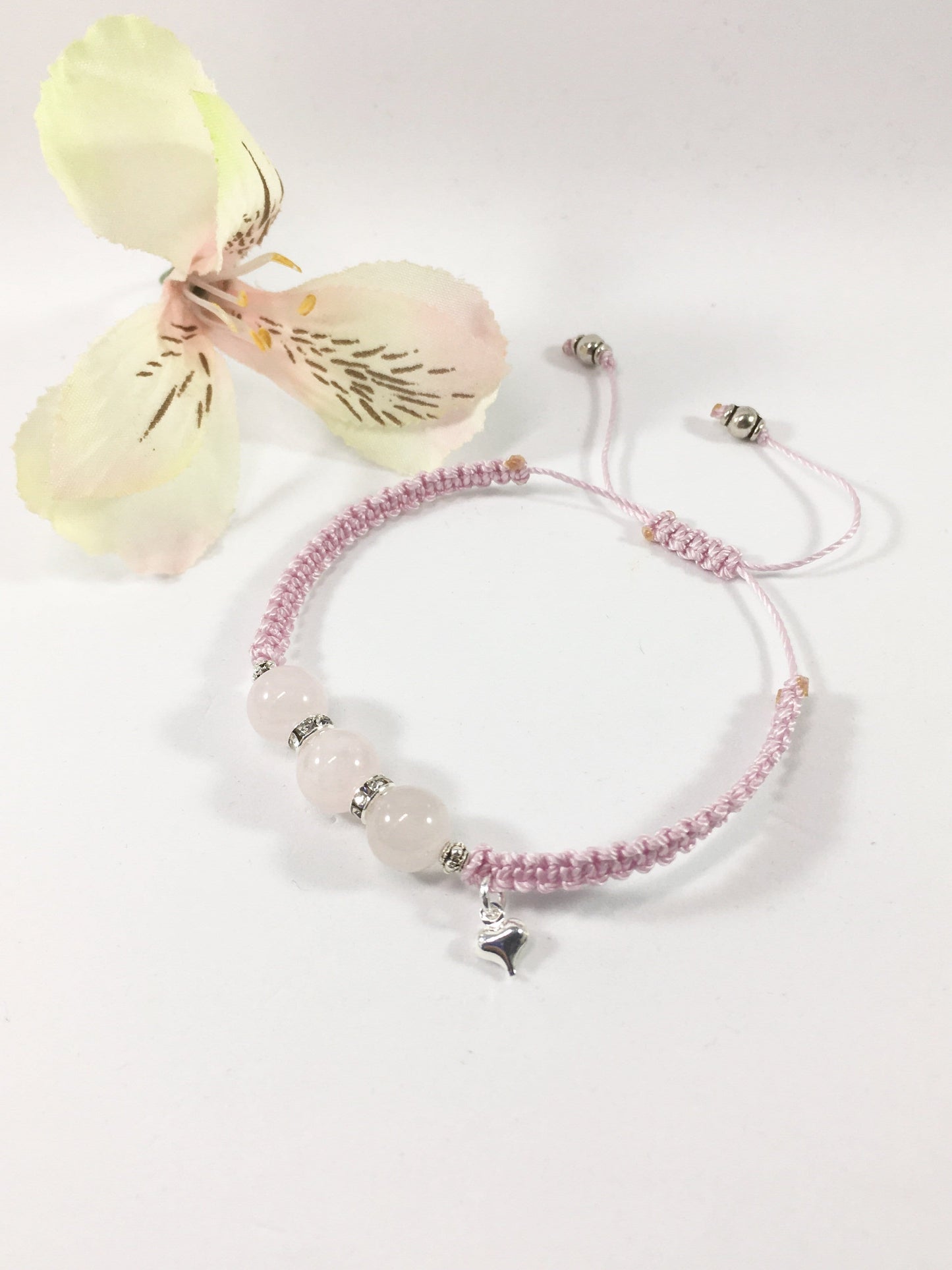 Bracelet Rose Quartz Macrame Bracelet Jewelz Galore Rose Quartz Macrame Gemstone Bracelet | Jewelz Galore | Jewellery
