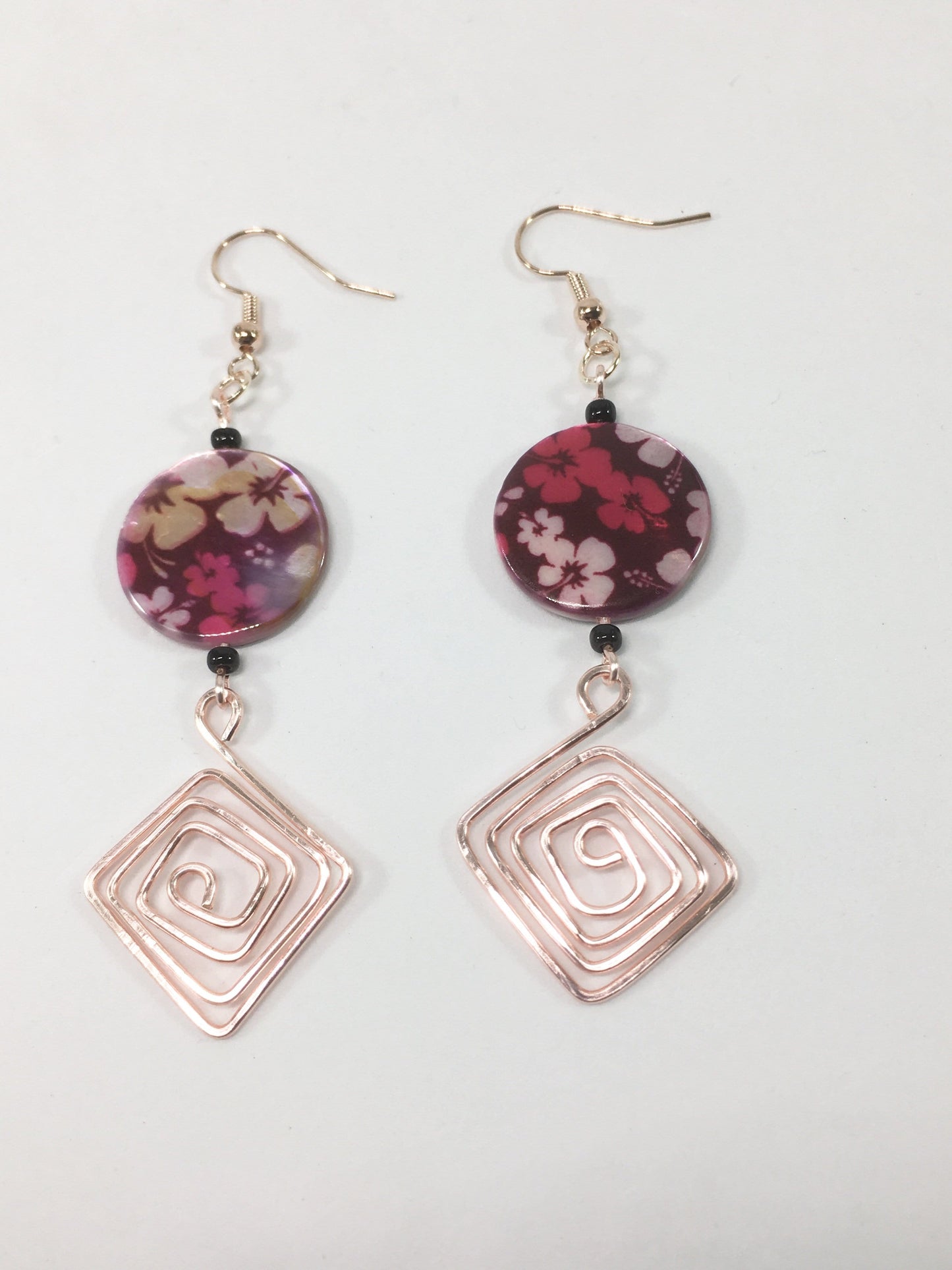 Earrings Floral Shell Earrings Jewelz Galore