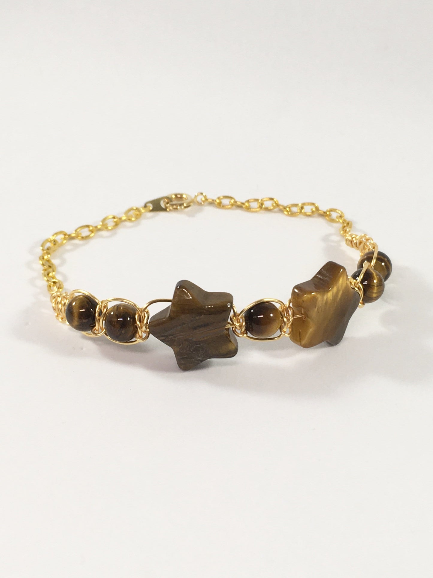 Bracelet Tigers Eye Star Bracelet Jewelz Galore Tigers Eye Star Bracelet | Jewelz Galore | Handmade Jewellery Online