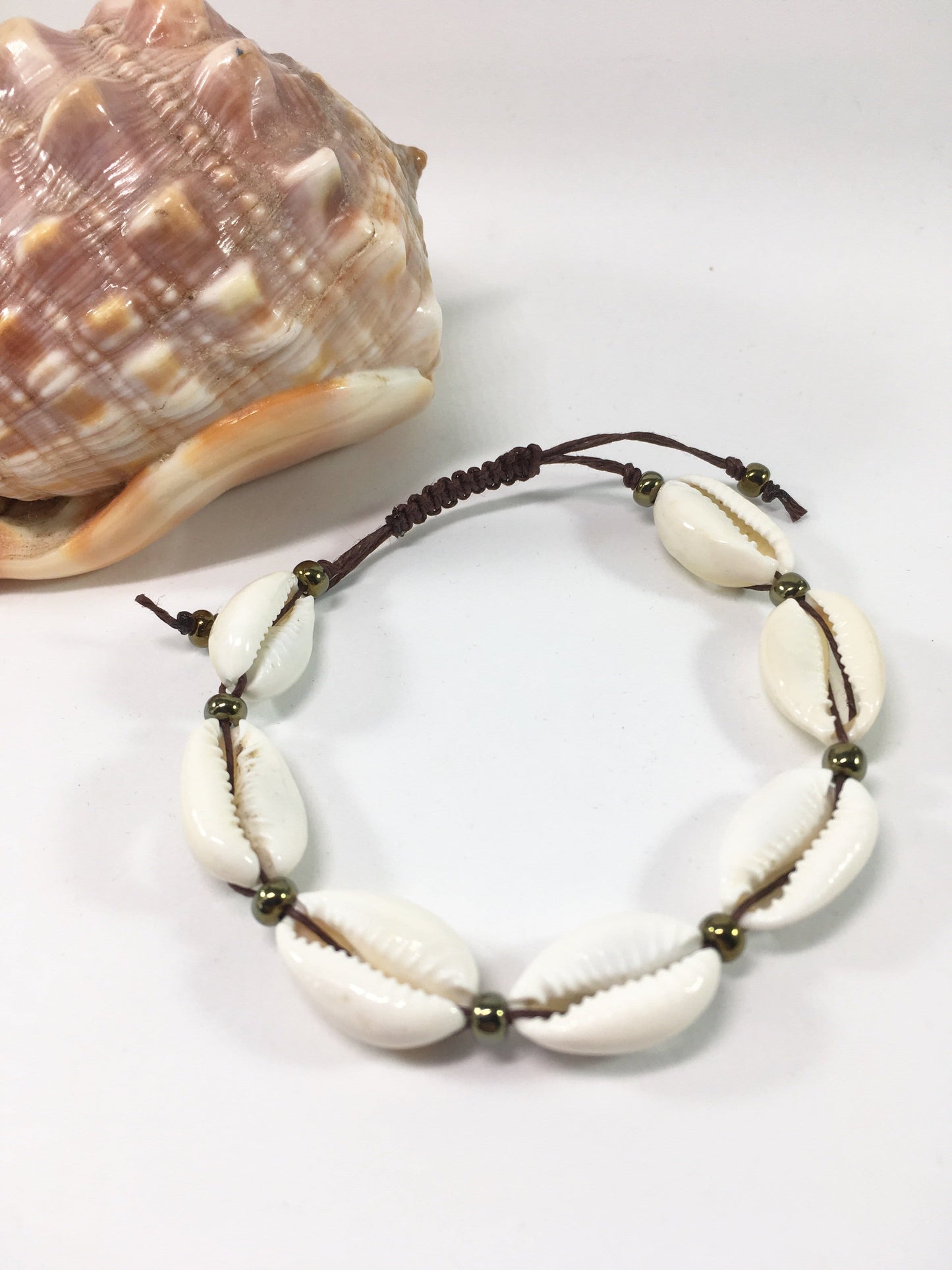 Bracelet Cowrie Shell Bracelet Jewelz Galore Adjustable Cowrie Shell Bracelet | Jewelz Galore | Handmade Jewellery