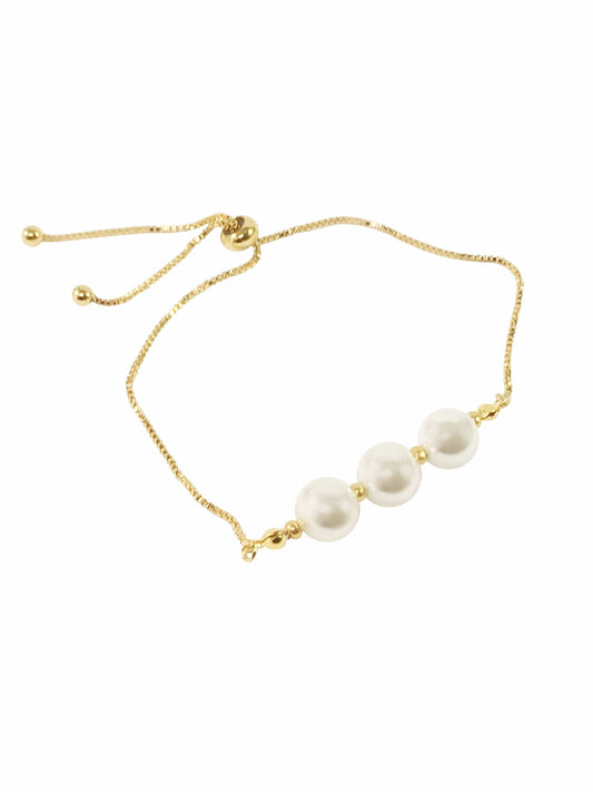 Bracelet White Shell Pearl Slider Bracelet Jewelz Galore White Shell Pearl Slider Bracelet | Jewelz Galore | Handmade Jewellery