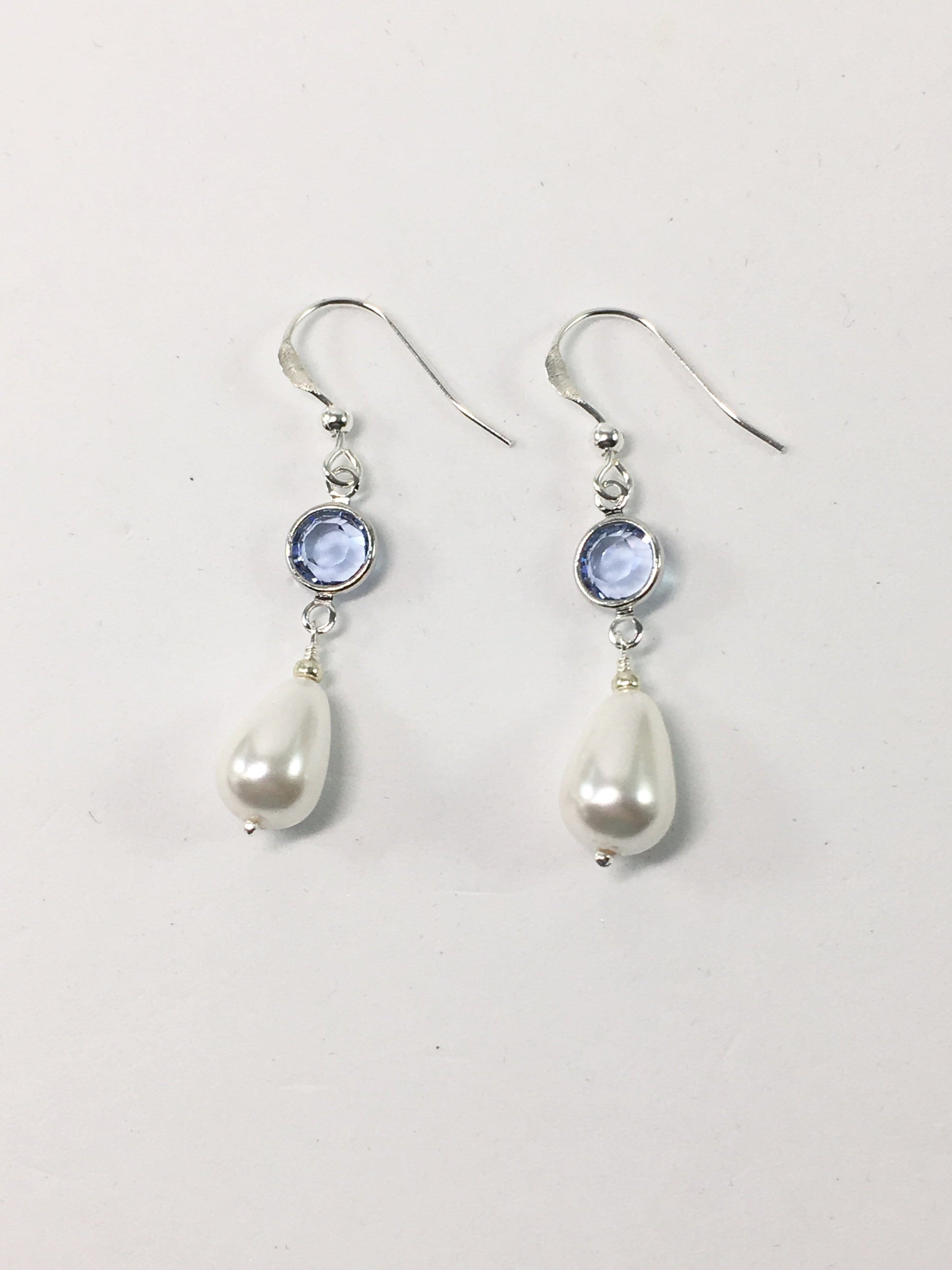 Earrings White Sterling Silver Pearl Drop Earrings Jewelz Galore Sterling Silver Bridal Earrings | Jewelz Galore | Jewellery Cambridge