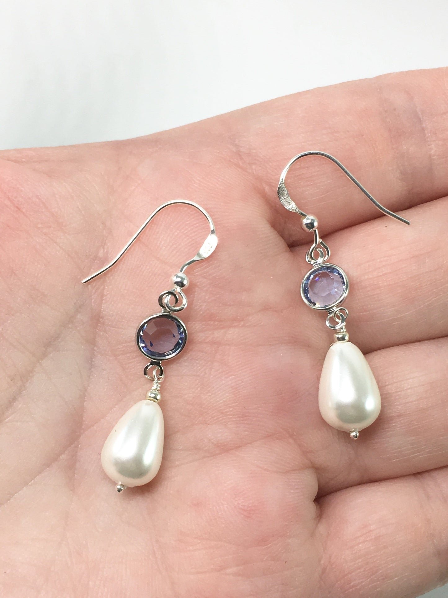 Earrings Sterling Silver Pearl Drop Earrings Jewelz Galore Sterling Silver Bridal Earrings | Jewelz Galore | Jewellery Cambridge