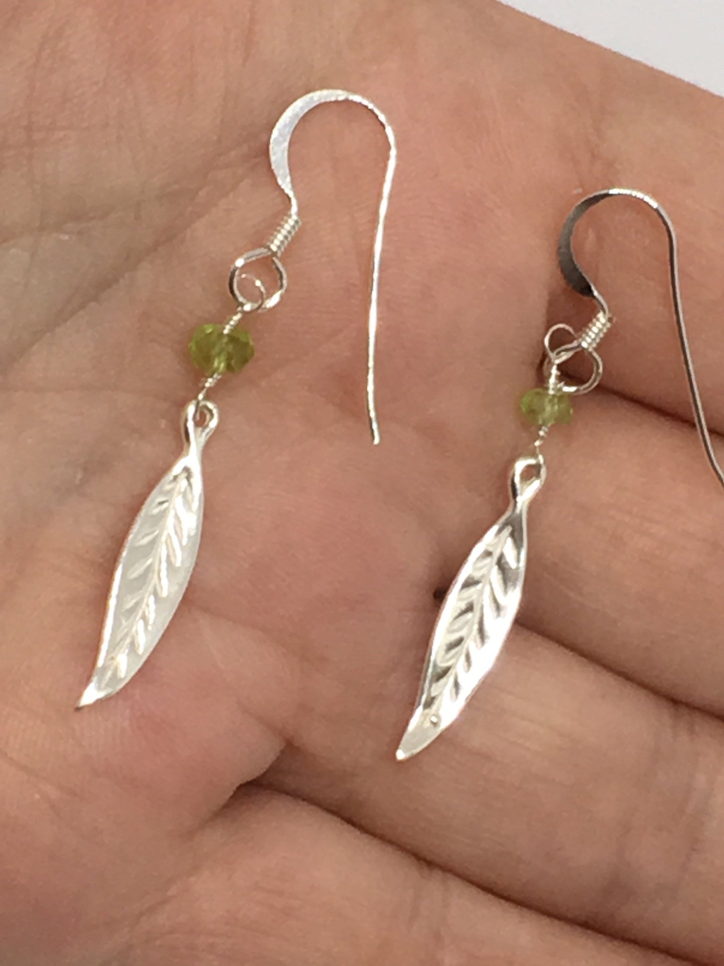 Earrings Sterling Silver And Peridot Leaf Earrings Jewelz Galore Peridot Leaf Earrings | Jewelz Galore | Jewellery