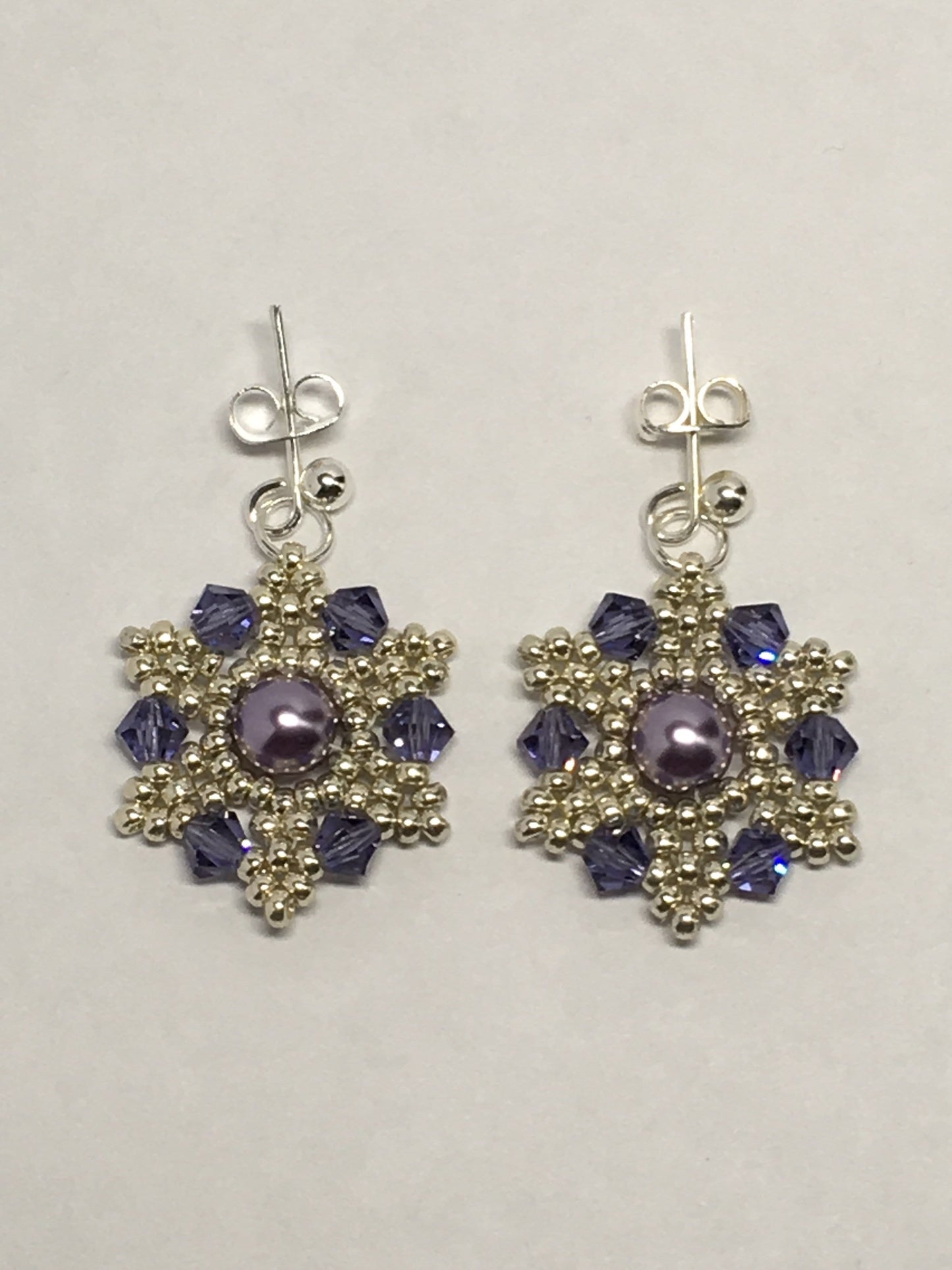 Earrings Snowflake Sparkle Earrings Jewelz Galore