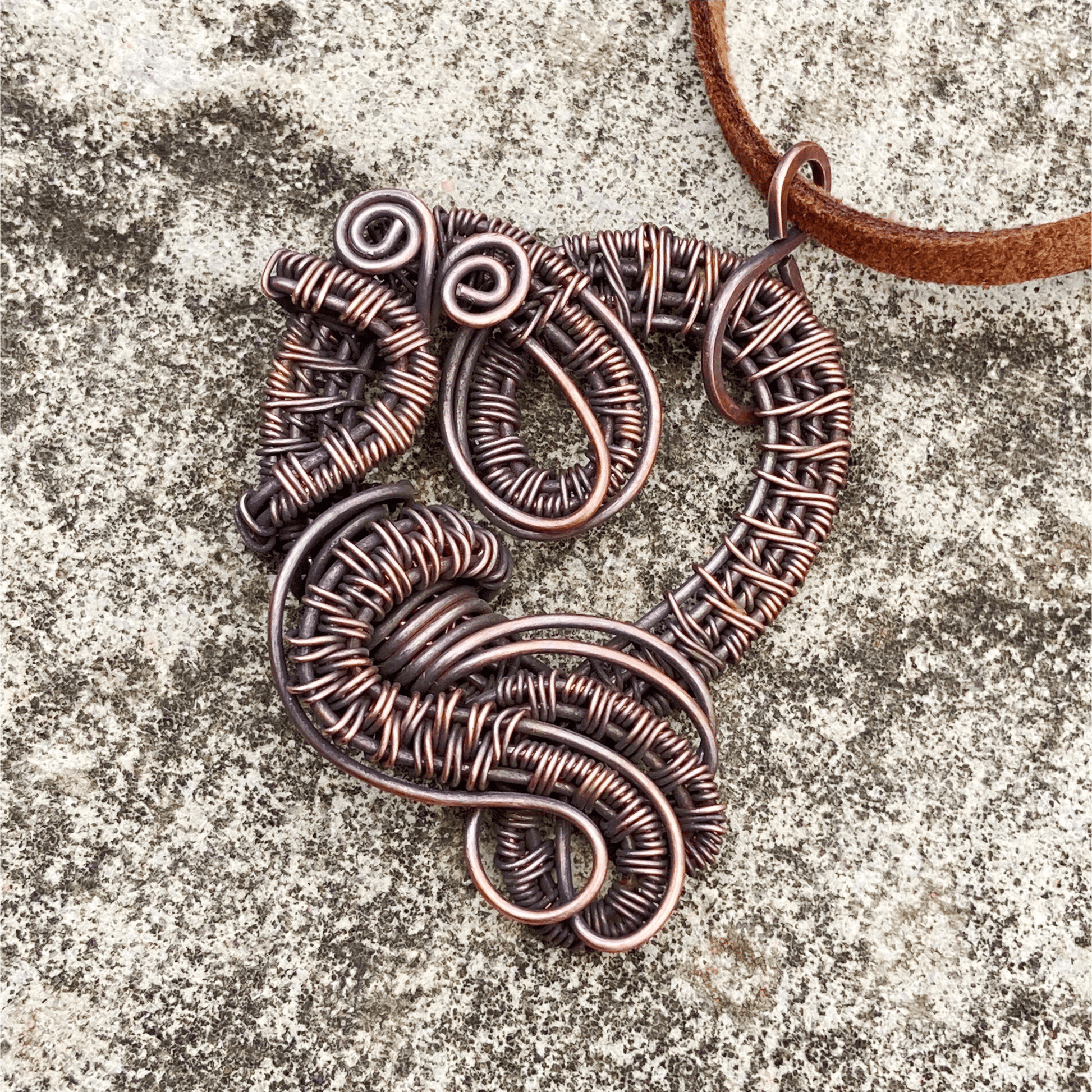 Pendant Copper Wire Wrapped Heart Pendant Jewelz Galore Copper Wire Wrapped Heart Pendant | Jewelz Galore | Jewellery Online