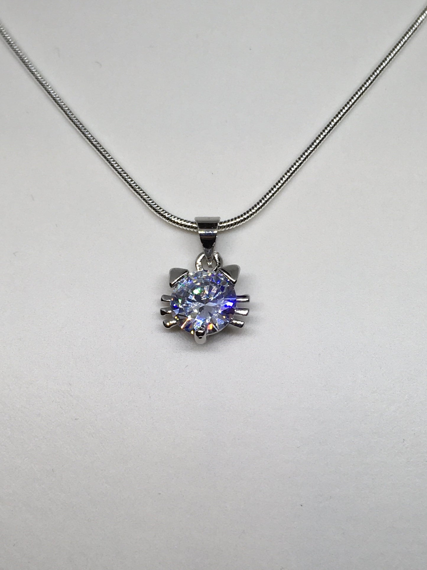 Necklace Cubic Zirconia Kitty Pendant Jewelz Galore Cubic Zirconia Kitty Pendant | Jewelz Galore | Necklaces Online