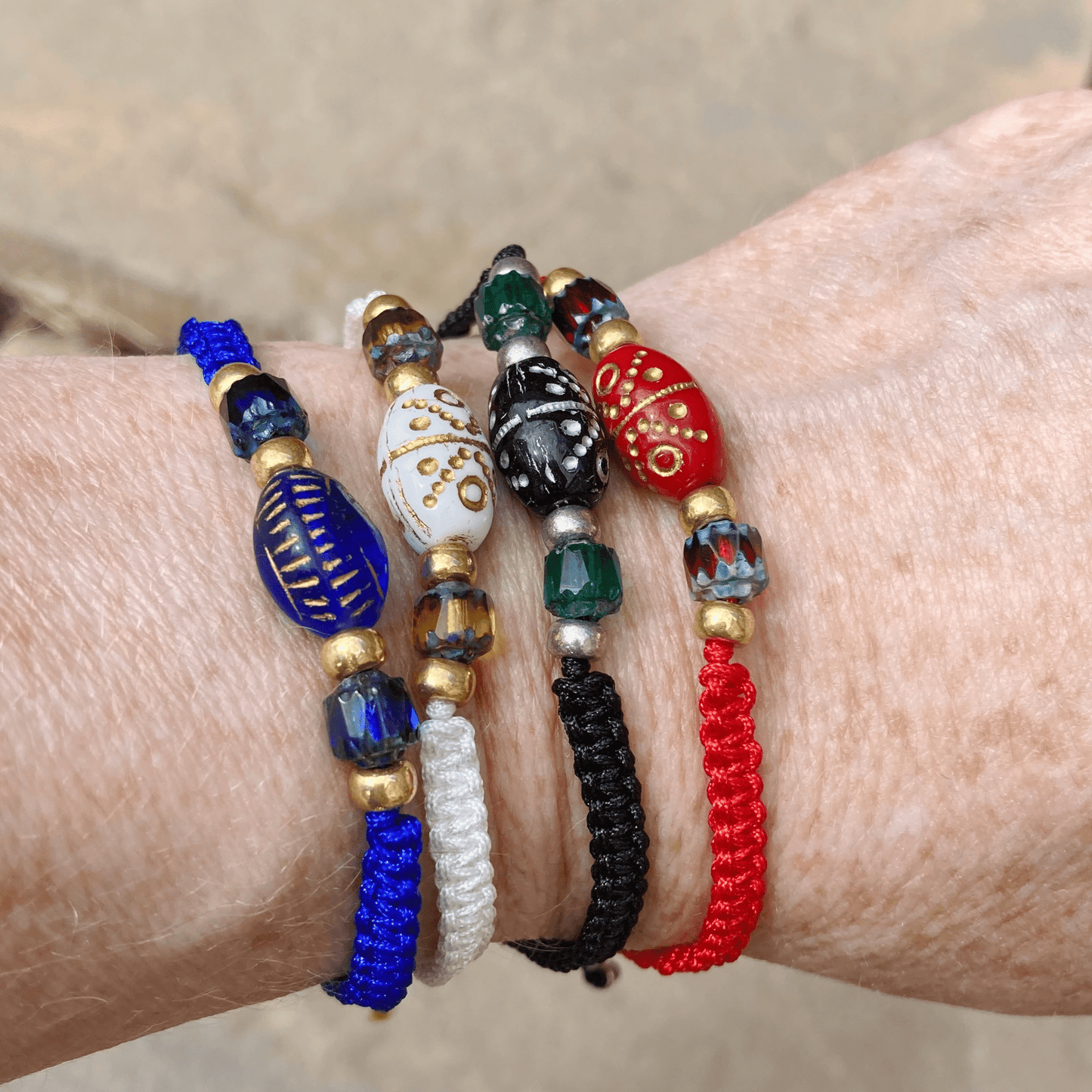 Bracelets Beaded Macrame Bracelet Jewelz Galore Handmade Beaded Macrame Bracelet | Jewelz Galore | Jewellery Online