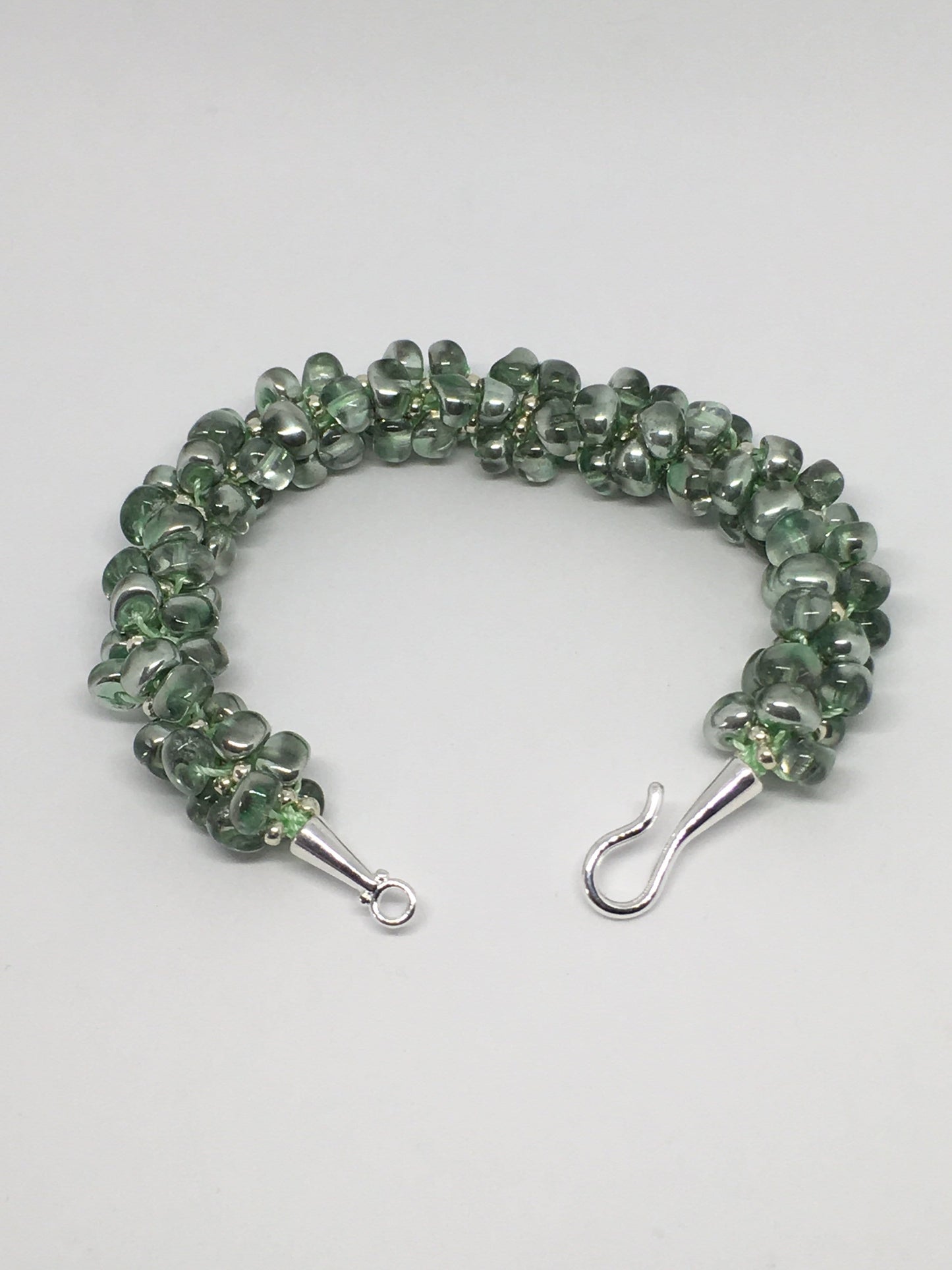 Bracelet 8 1/2" / Green Pomegranate Kumihimo Bracelet Jewelz Galore Pomegranate Beaded Kumihimo Bracelet | Jewelz Galore | Jewellery